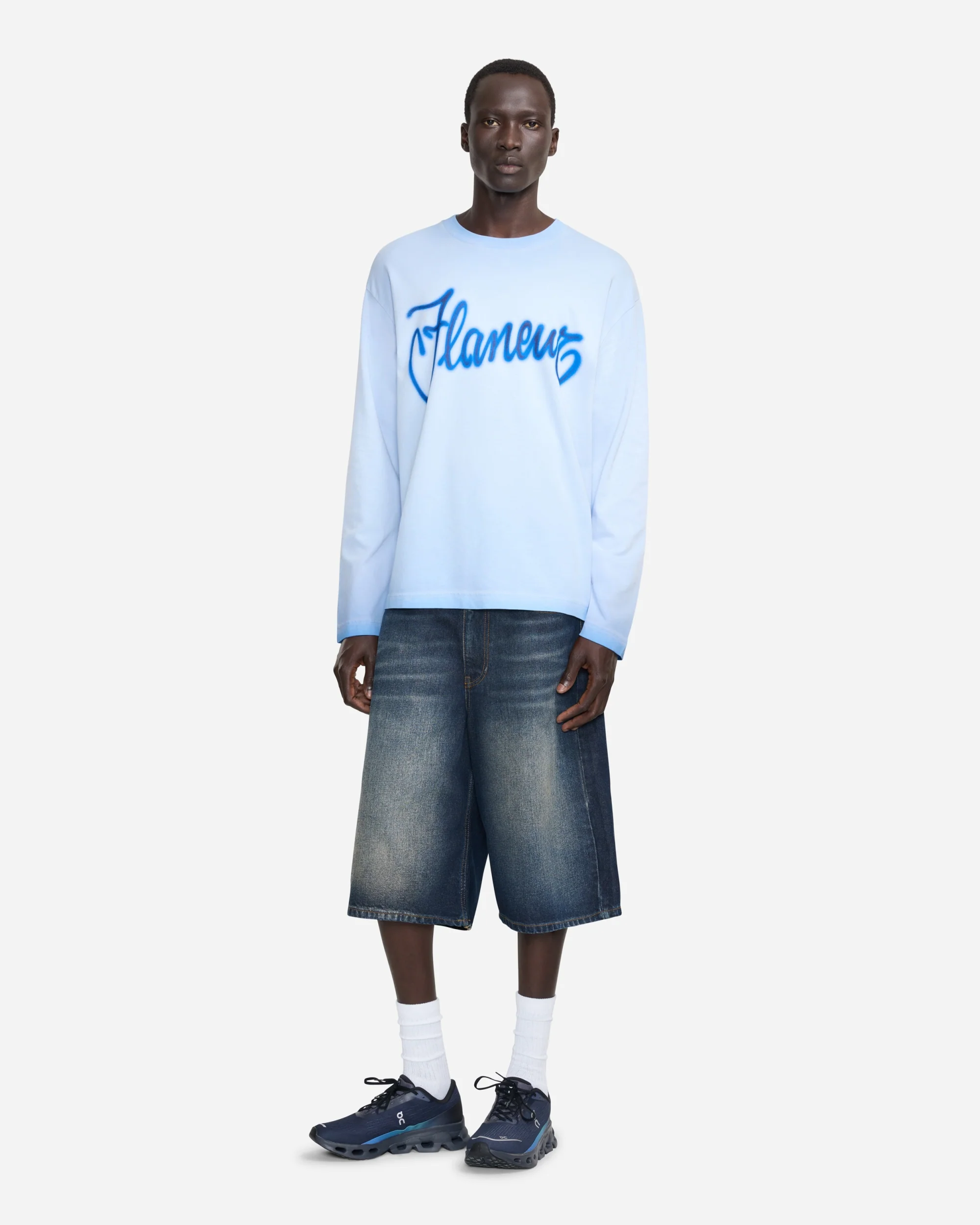 Airbrush Summer Long Sleeve | Washed Blue - Image 4