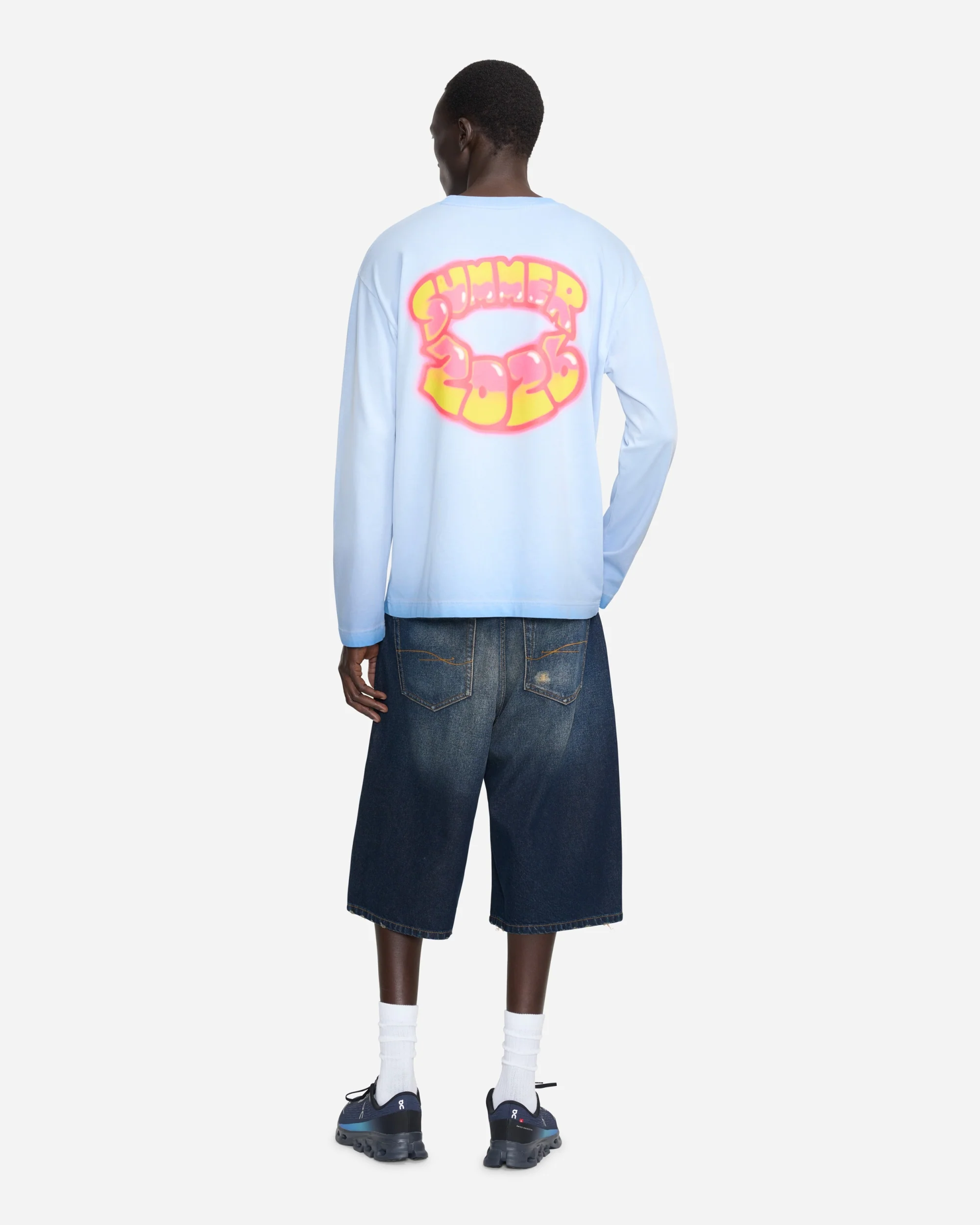 Airbrush Summer Long Sleeve | Washed Blue - Image 5