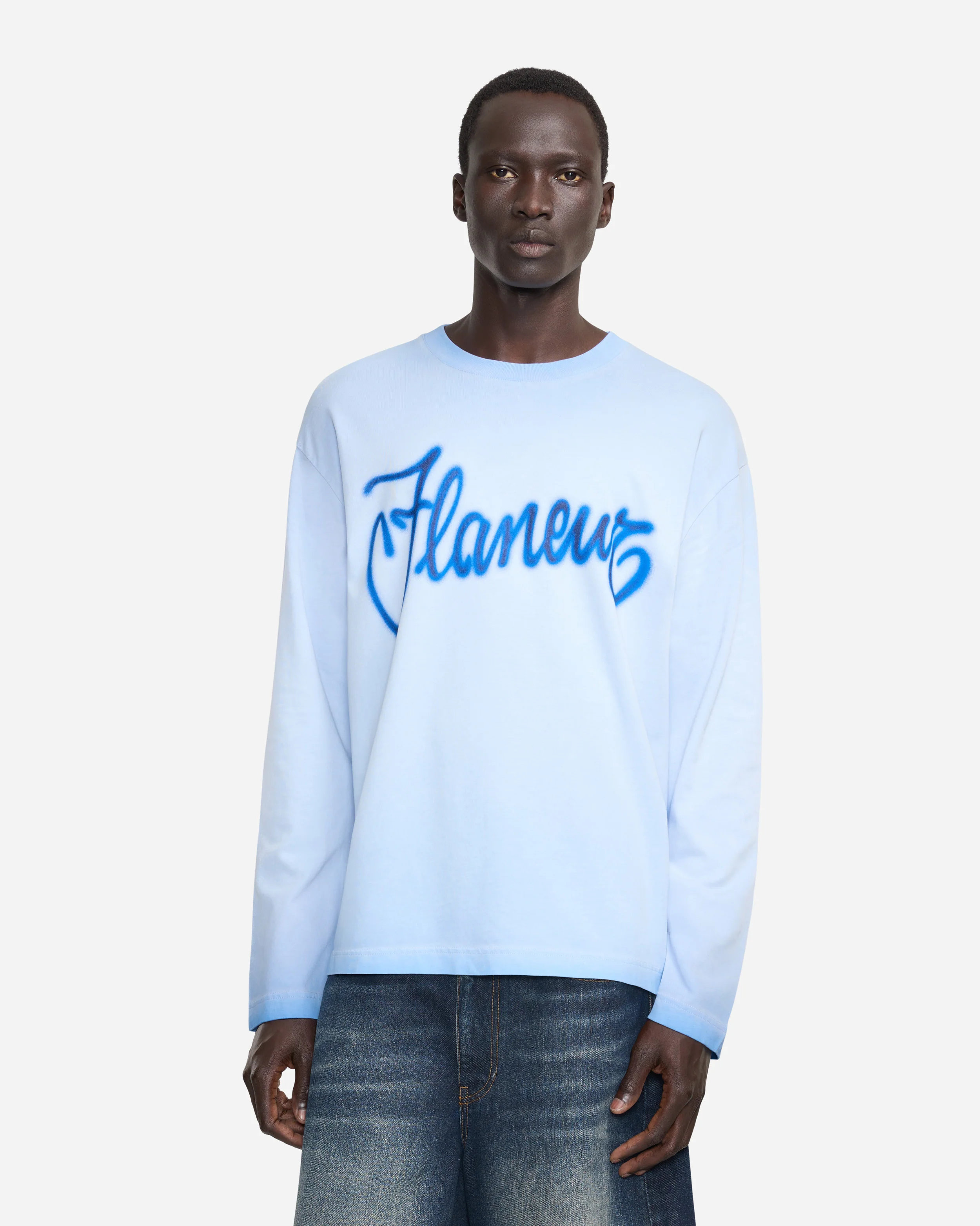 Airbrush Summer Long Sleeve | Washed Blue - Image 6