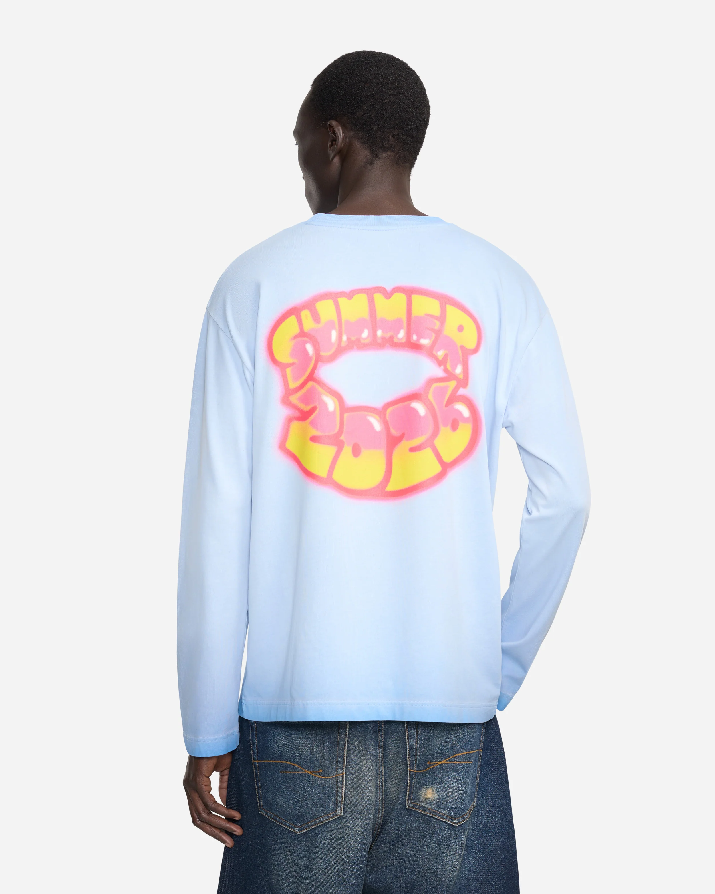 Airbrush Summer Long Sleeve | Washed Blue - Image 7