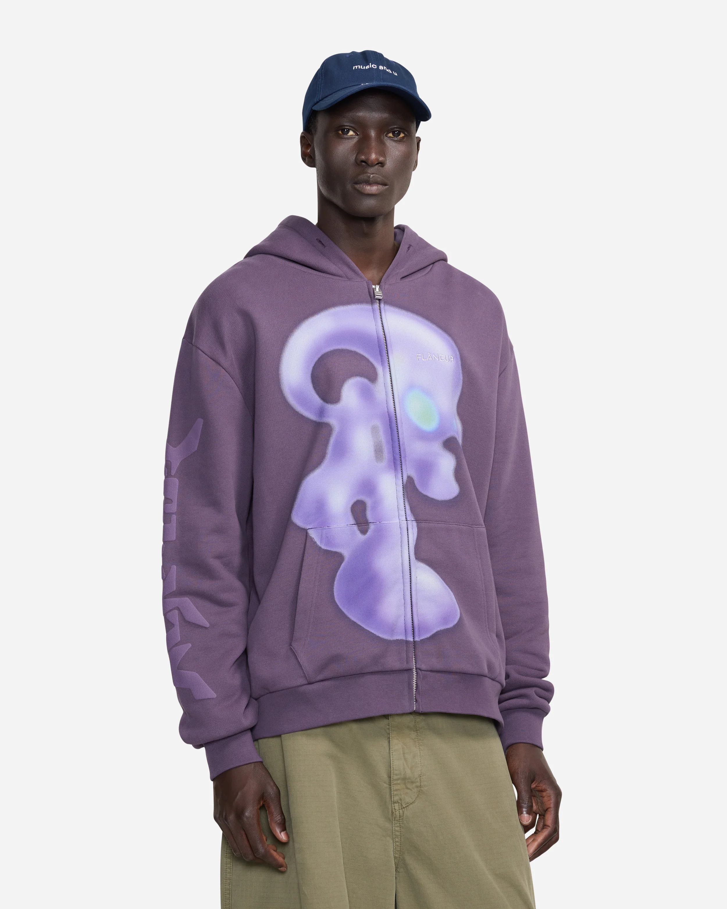 Alien Zip-Up | Purple - Image 3