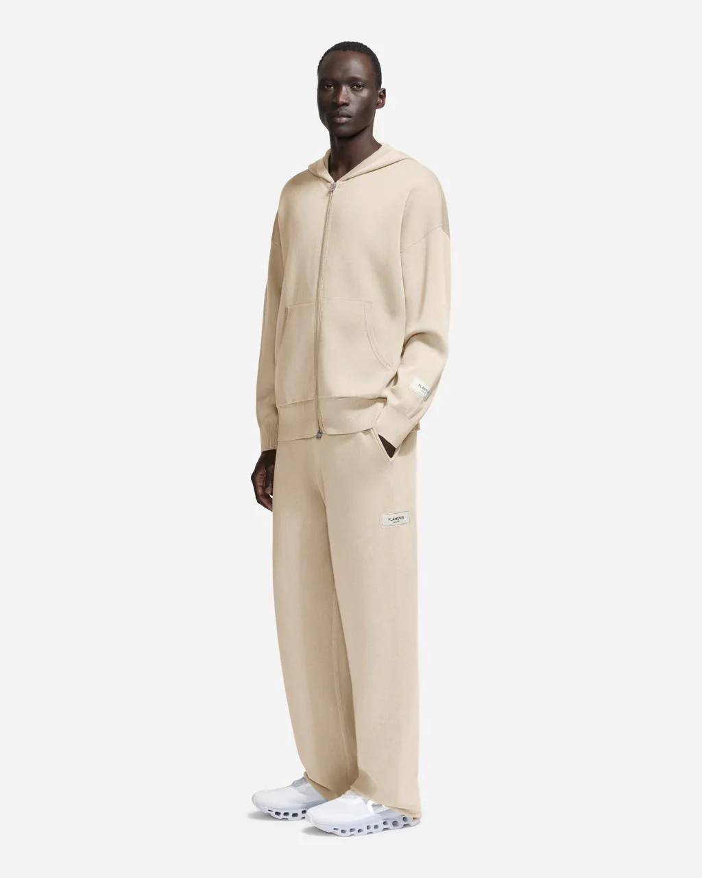 Atelier Knit Zip-Up | Beige - Image 4