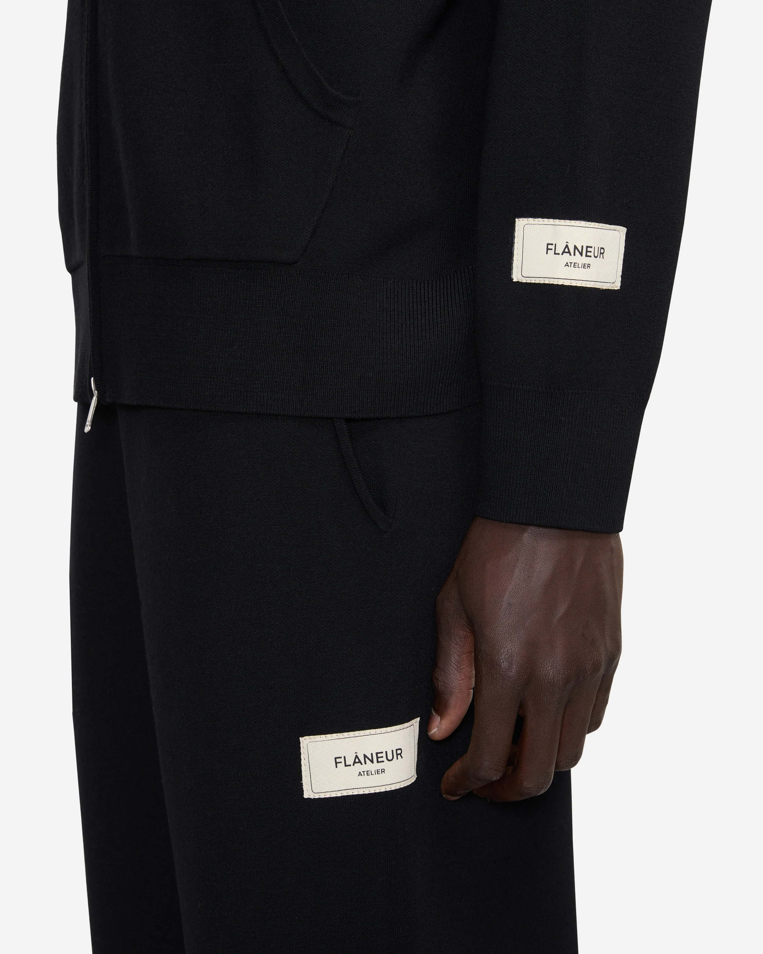 Atelier Knit Zip-Up | Black - Image 4