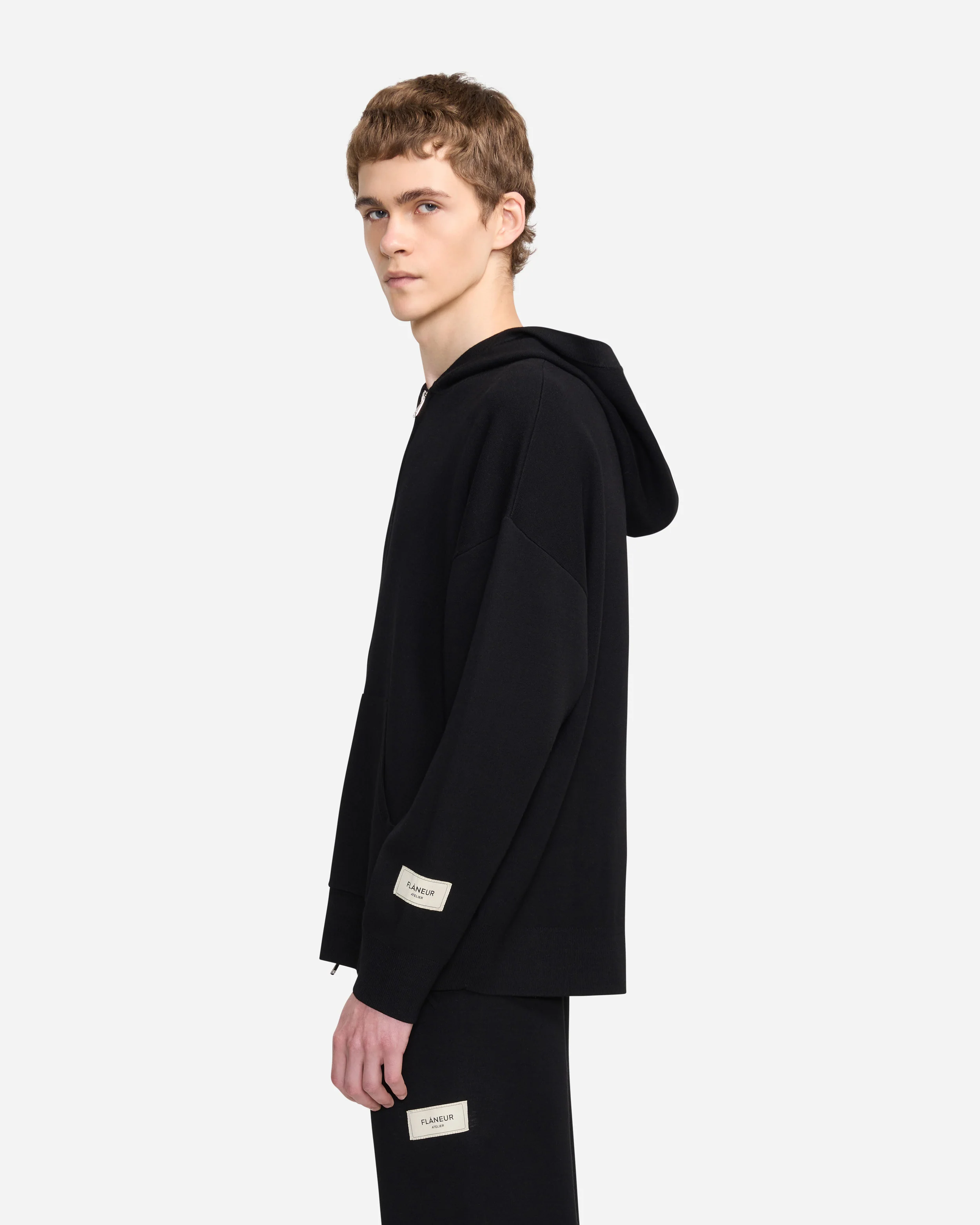 Atelier Knit Zip-Up | Black - Image 5