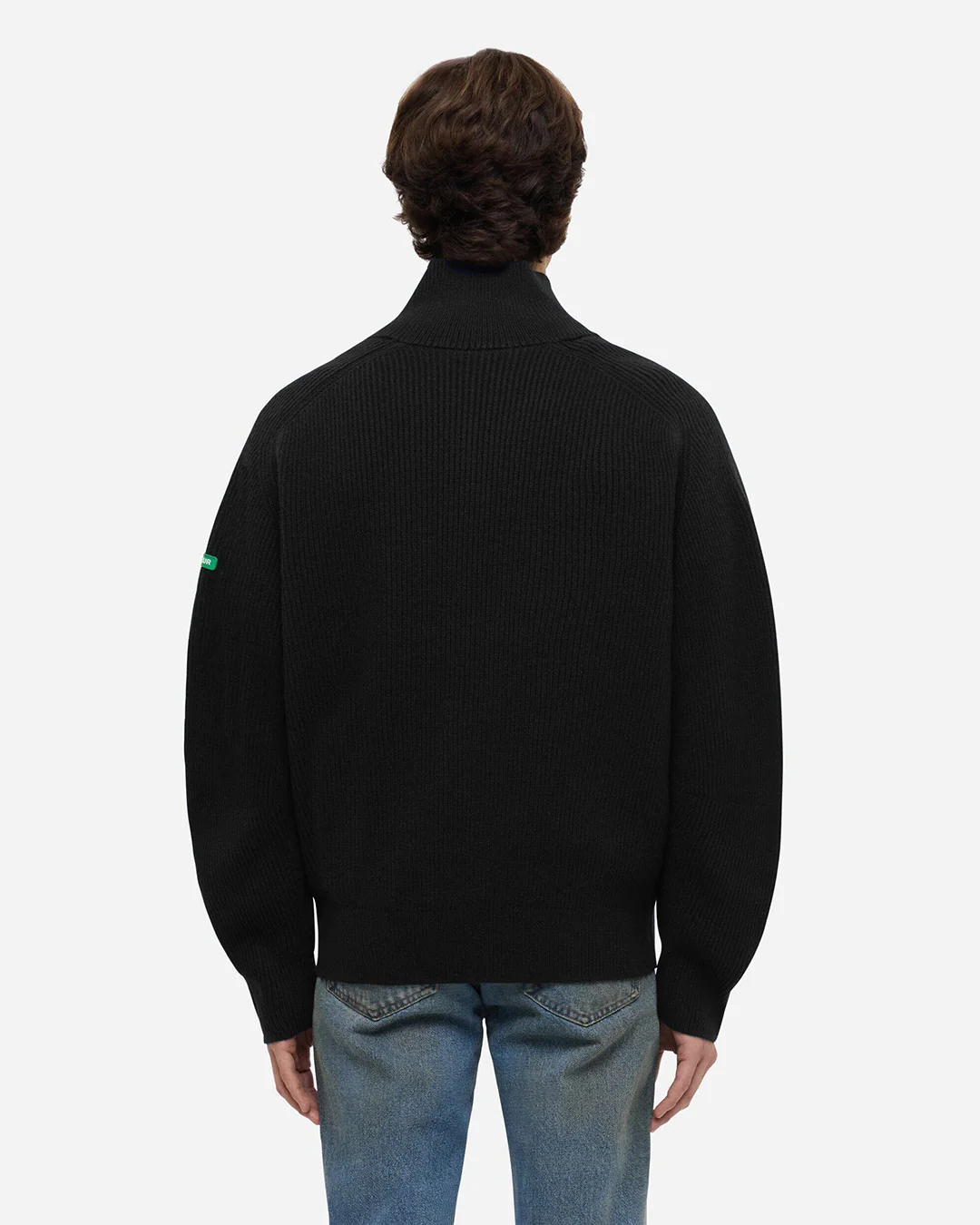 Badge Knit Cardigan | Black - Image 4