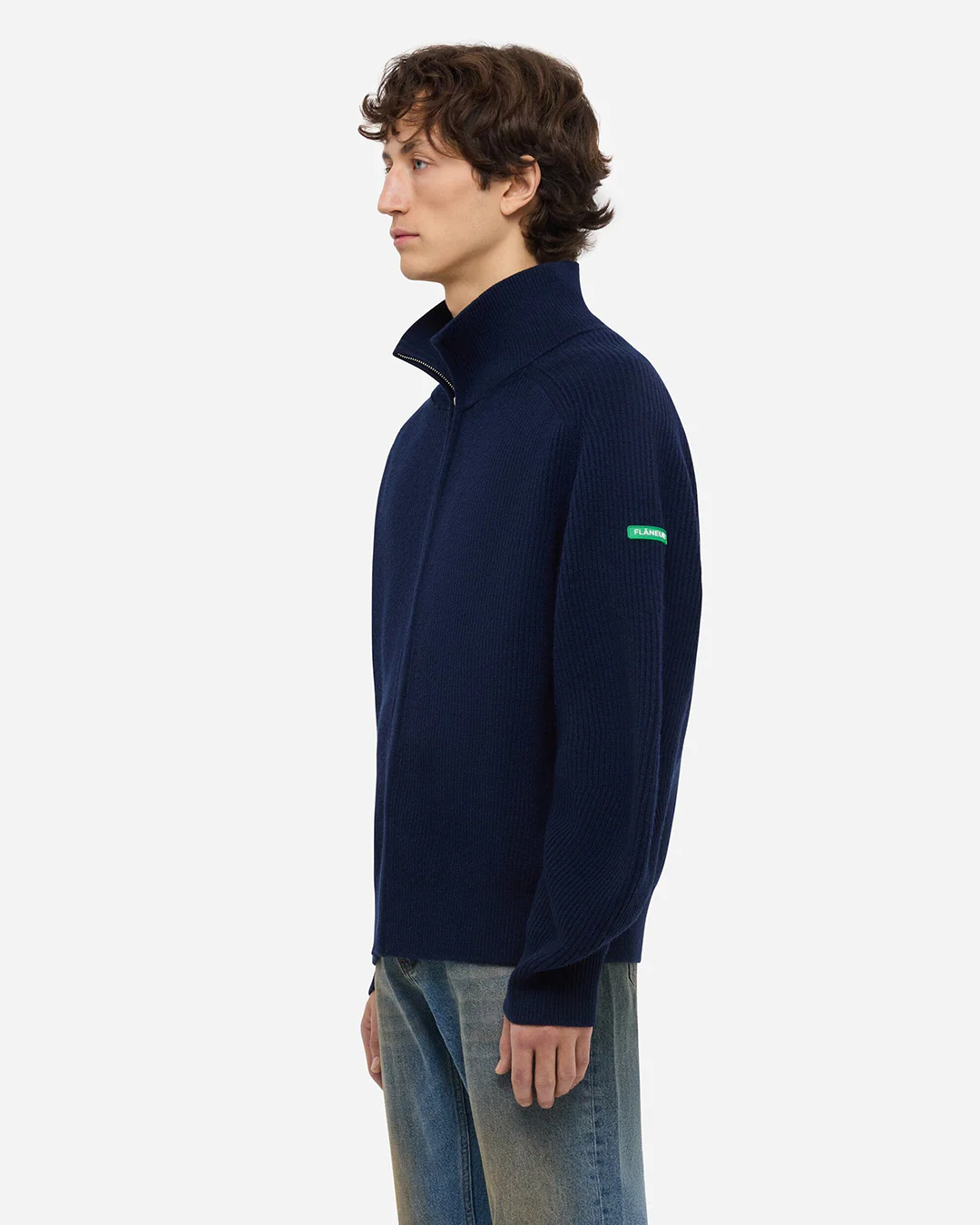 Badge Knit Cardigan | Navy - Image 4