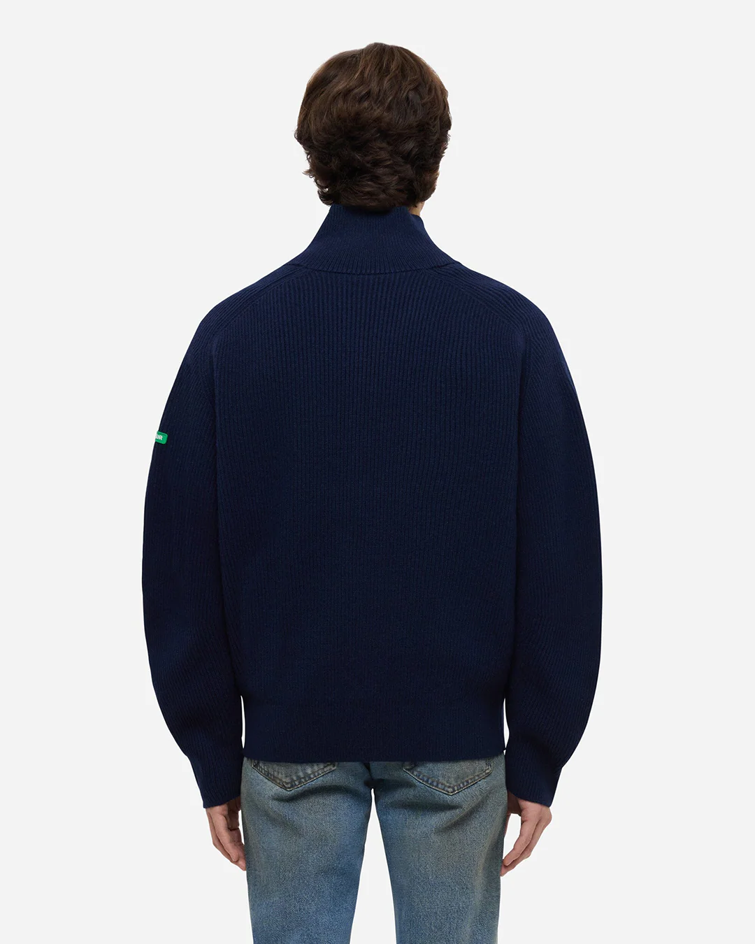 Badge Knit Cardigan | Navy - Image 5