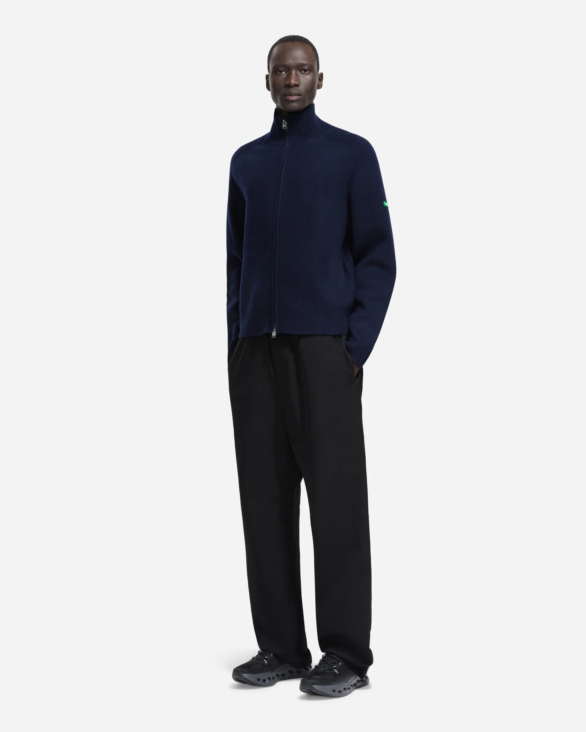 Badge Knit Cardigan | Navy - Image 8