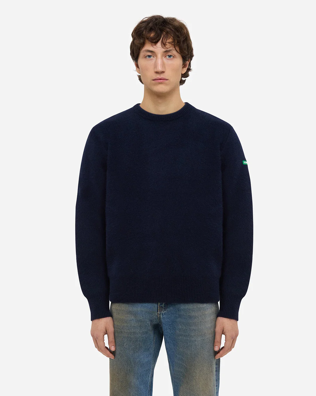 Badge Knit Sweater | Navy - Image 3