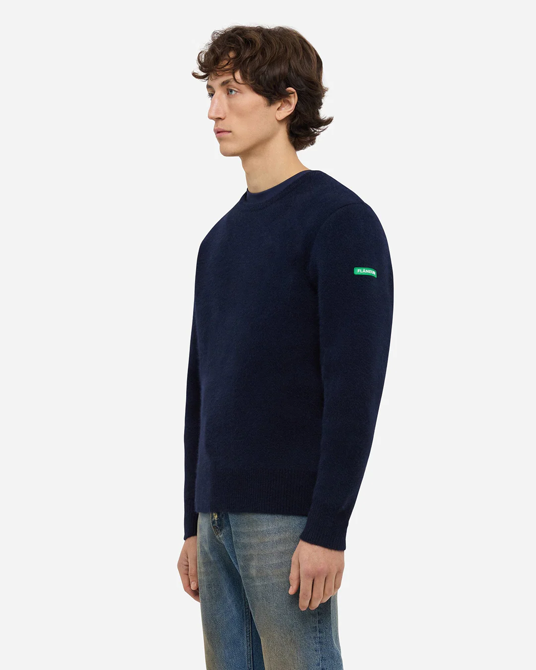 Badge Knit Sweater | Navy - Image 4