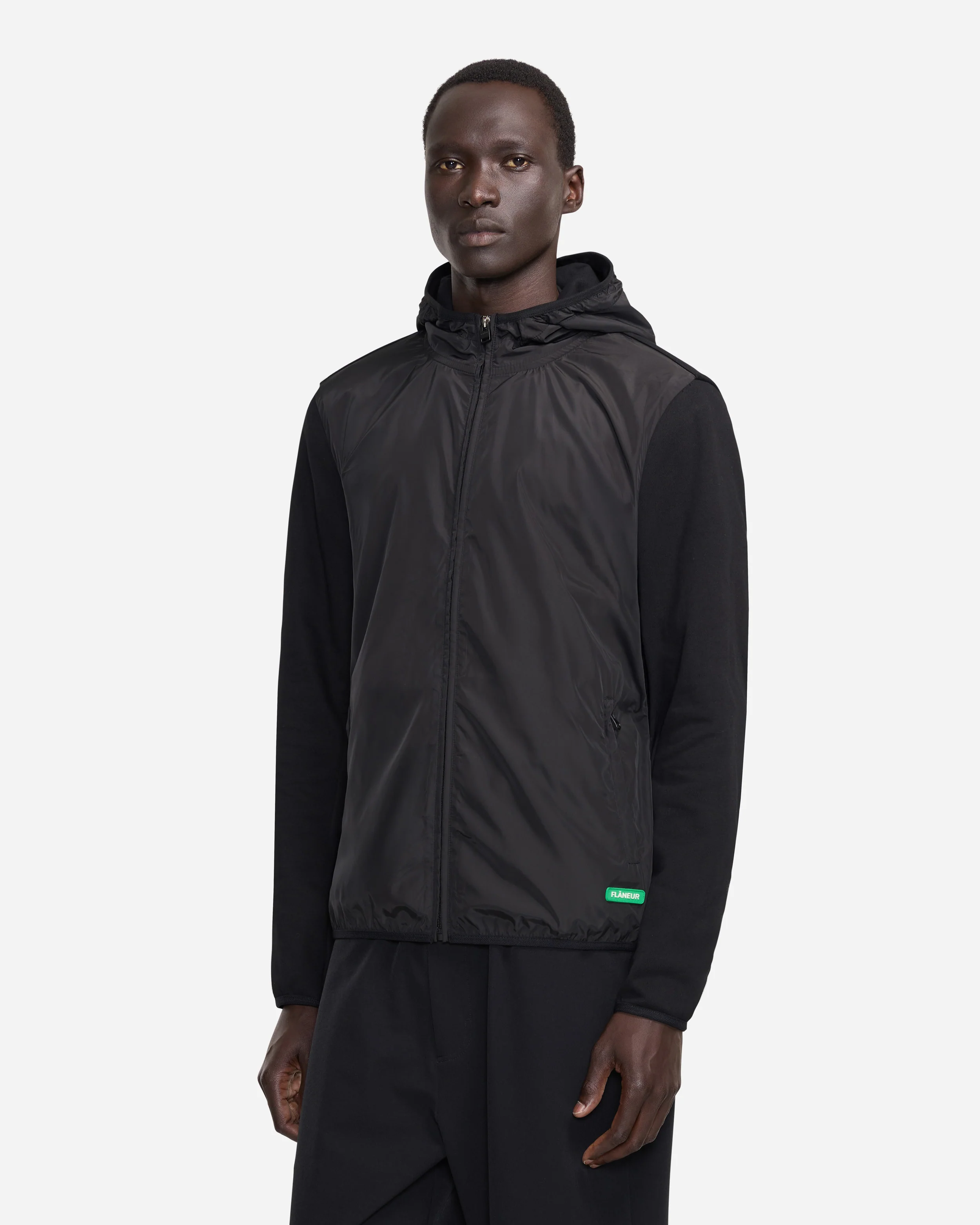 Badge Technical Zip-Up | Black - Image 4