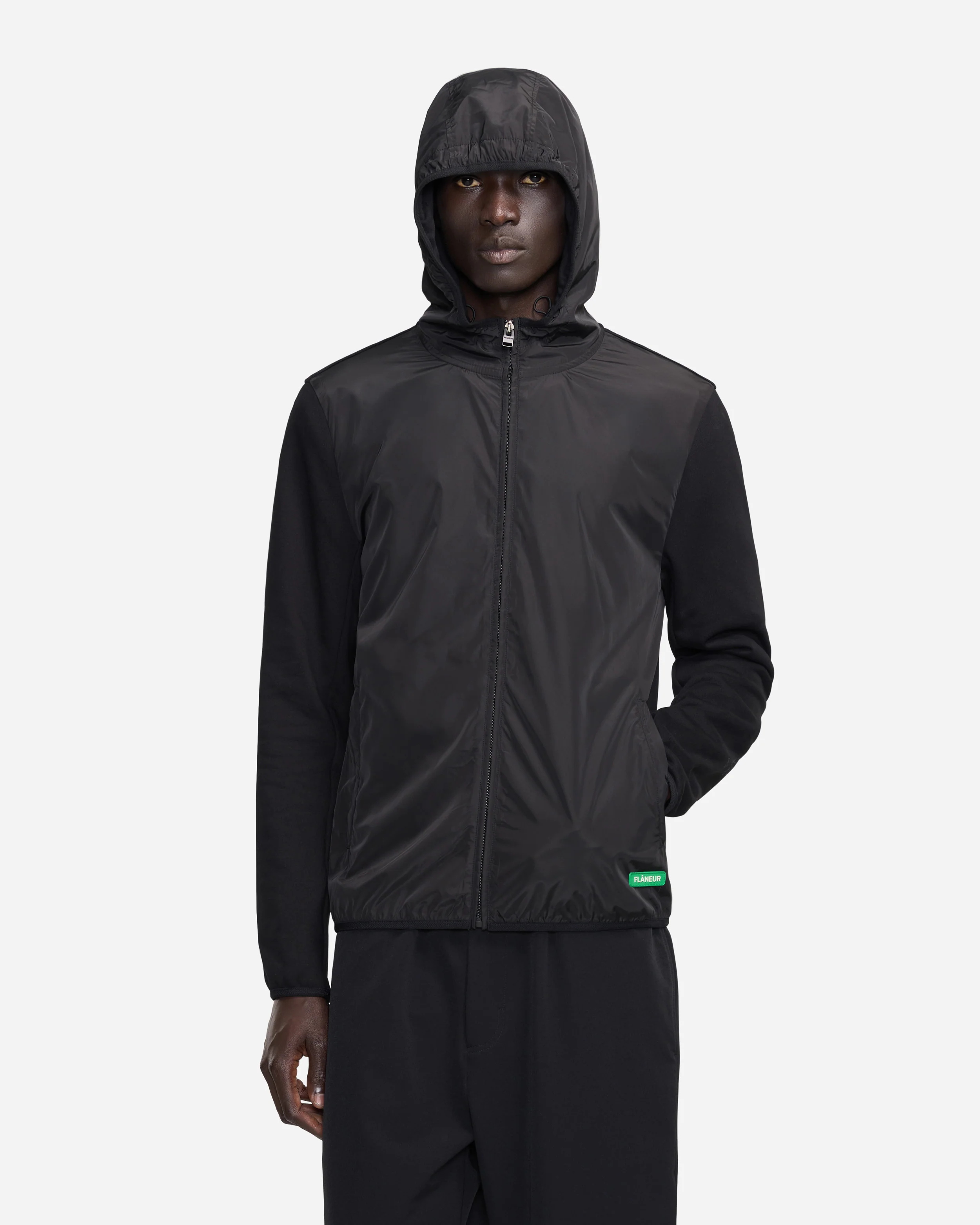 Badge Technical Zip-Up | Black - Image 5