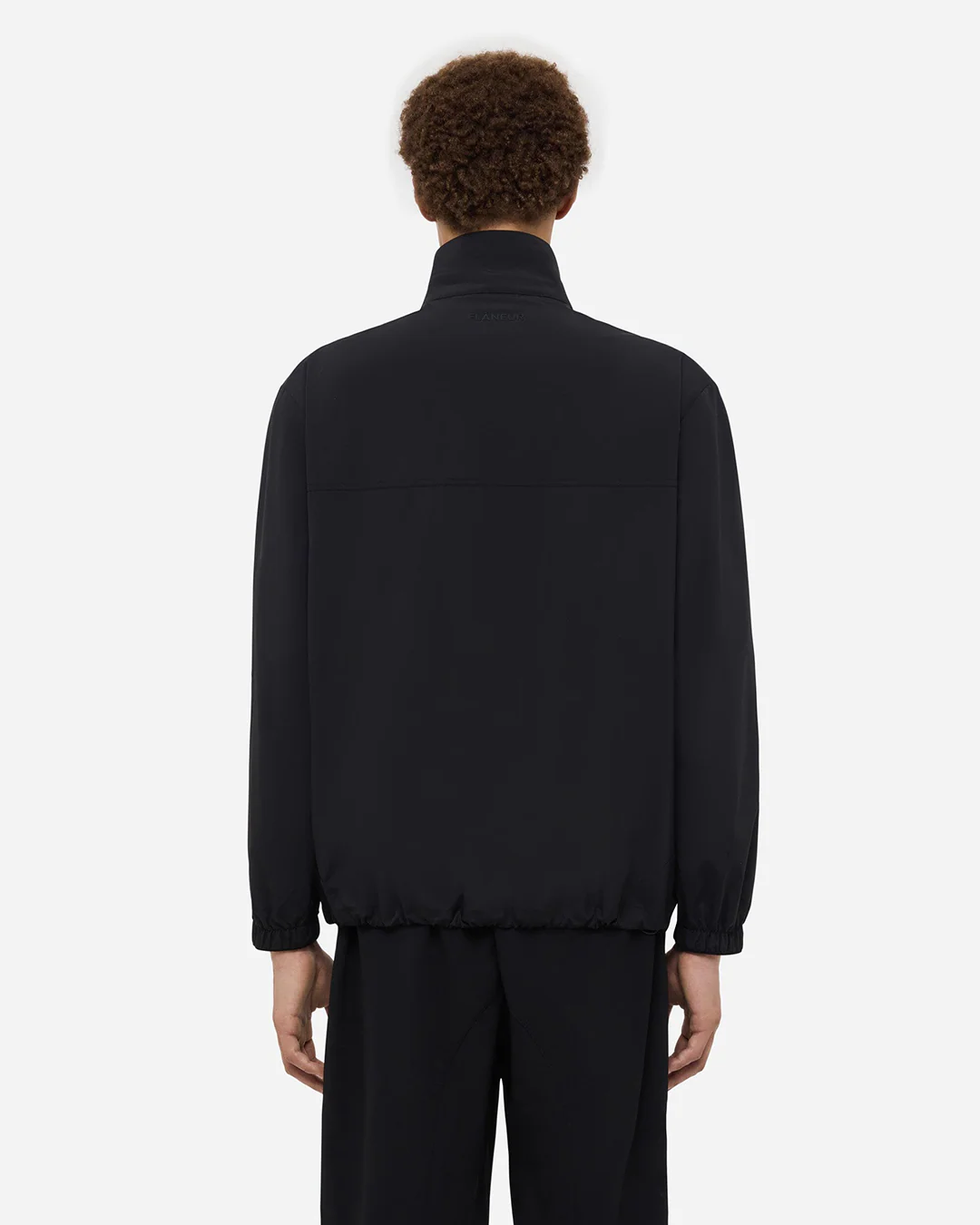 Badge Track Jacket | Black - Image 3