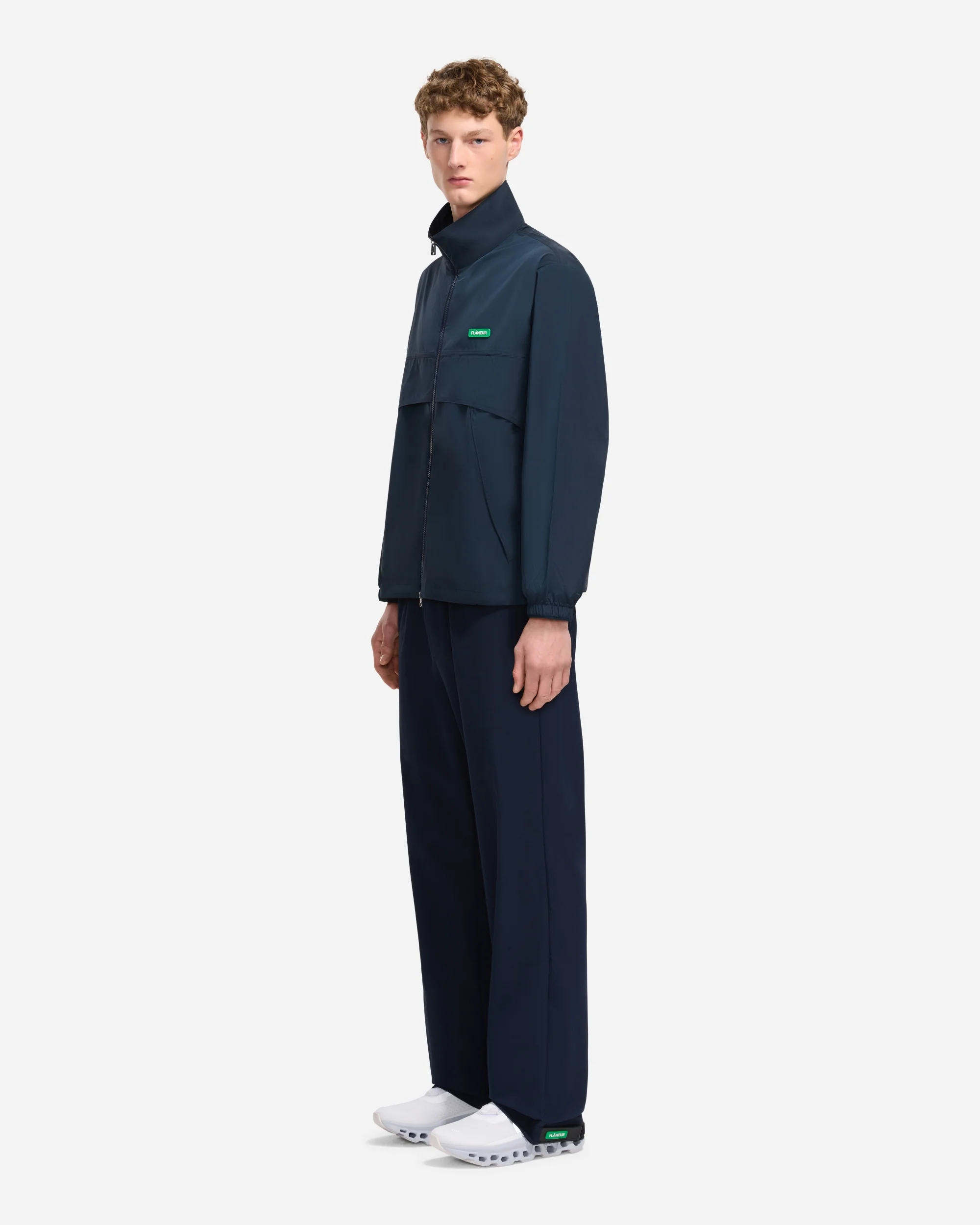 Badge Track Jacket | Navy - Image 4