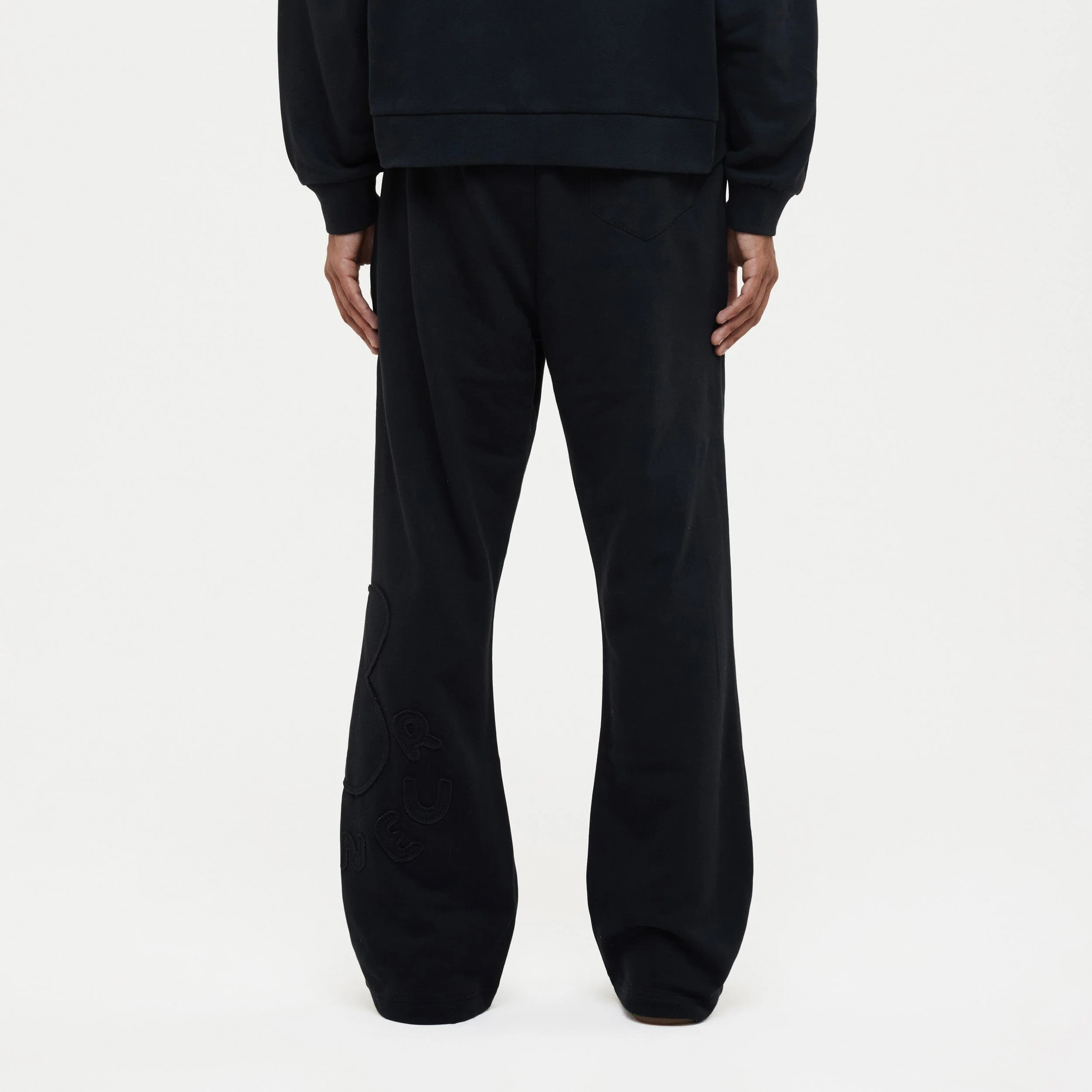 Blossom Patches Sweatpants | Black - Image 3