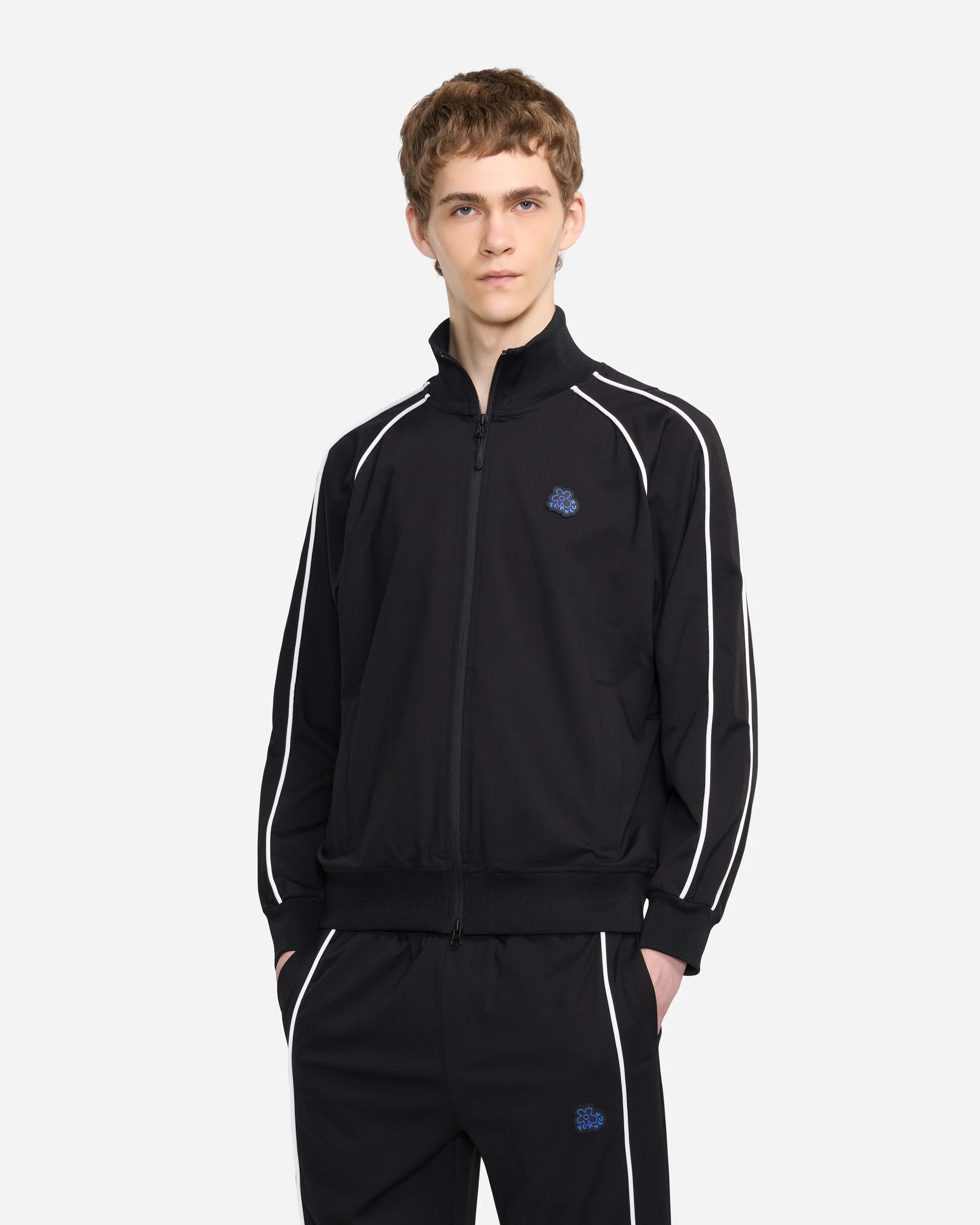 Blossom Track Jacket | Black - Image 3