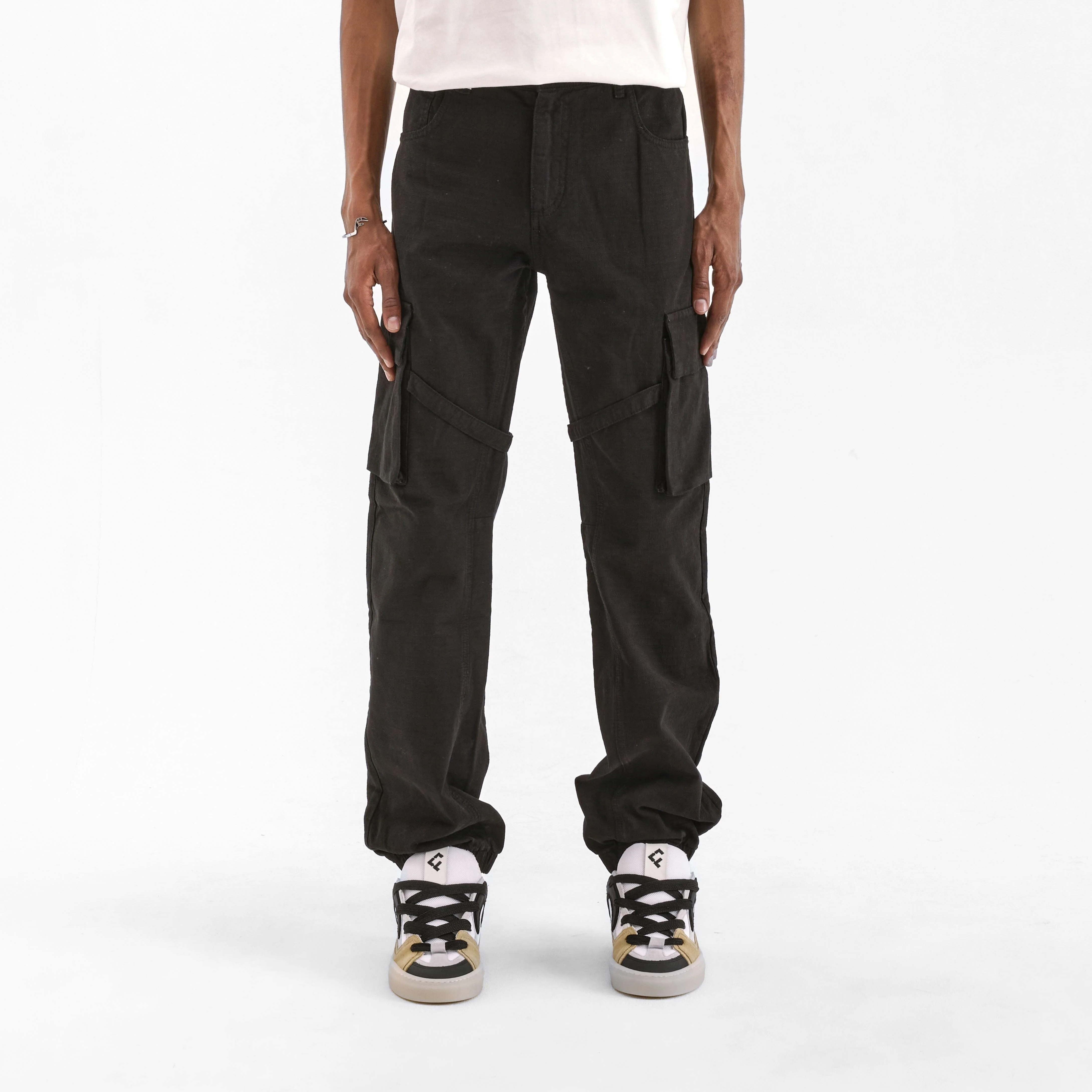 Cargo Trousers | Black - Image 2