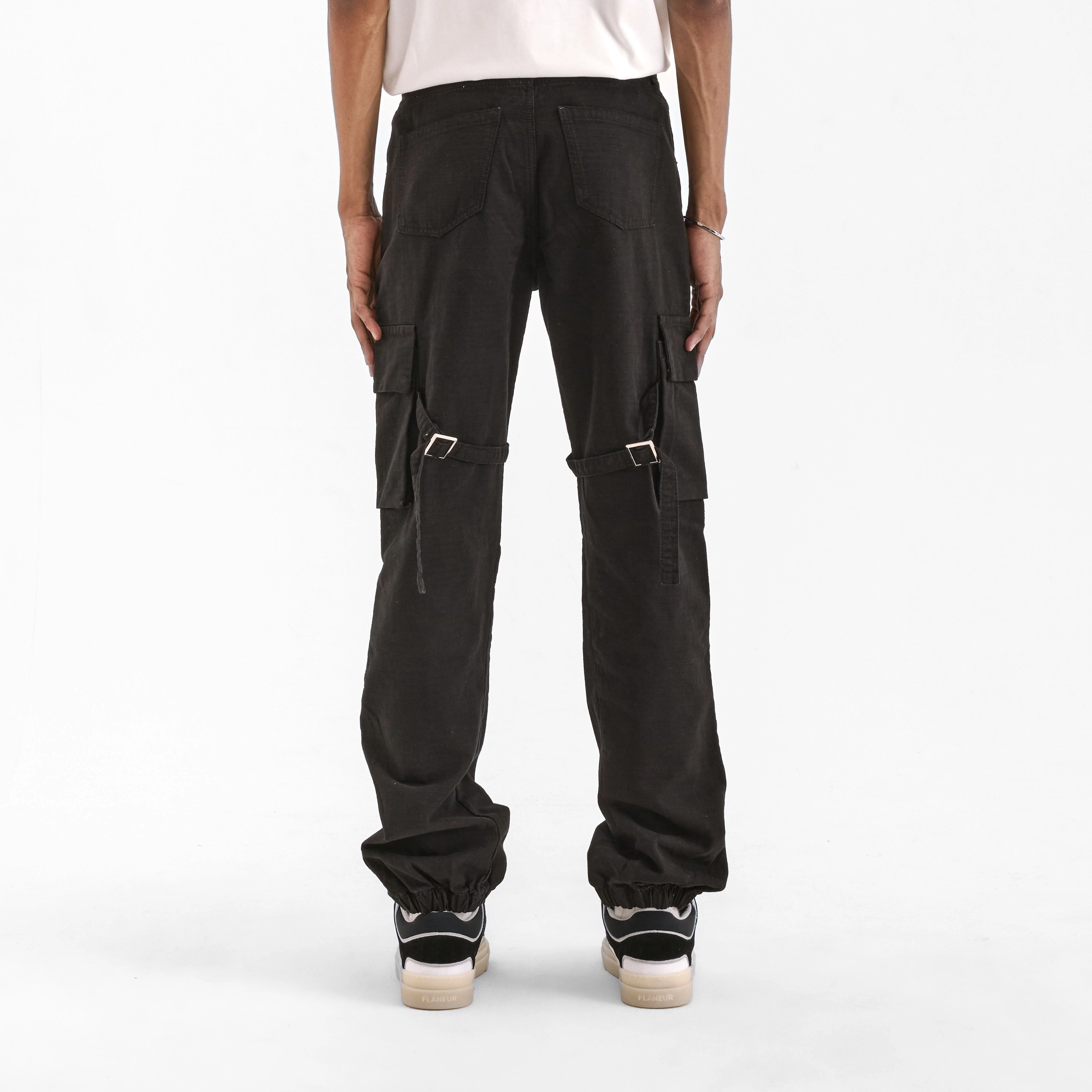 Cargo Trousers | Black - Image 3