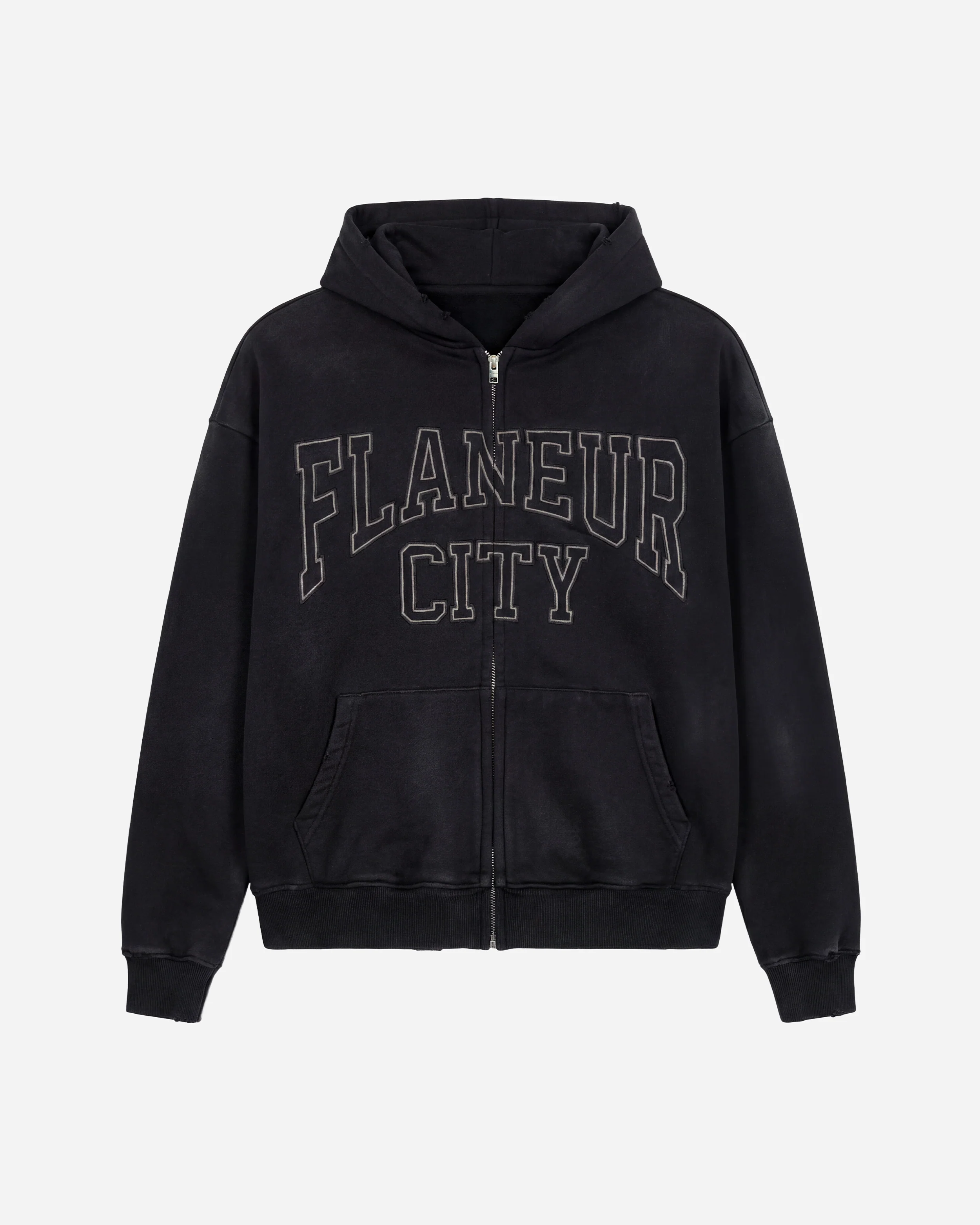 City College Zip-Up | Washed Black - Image 4