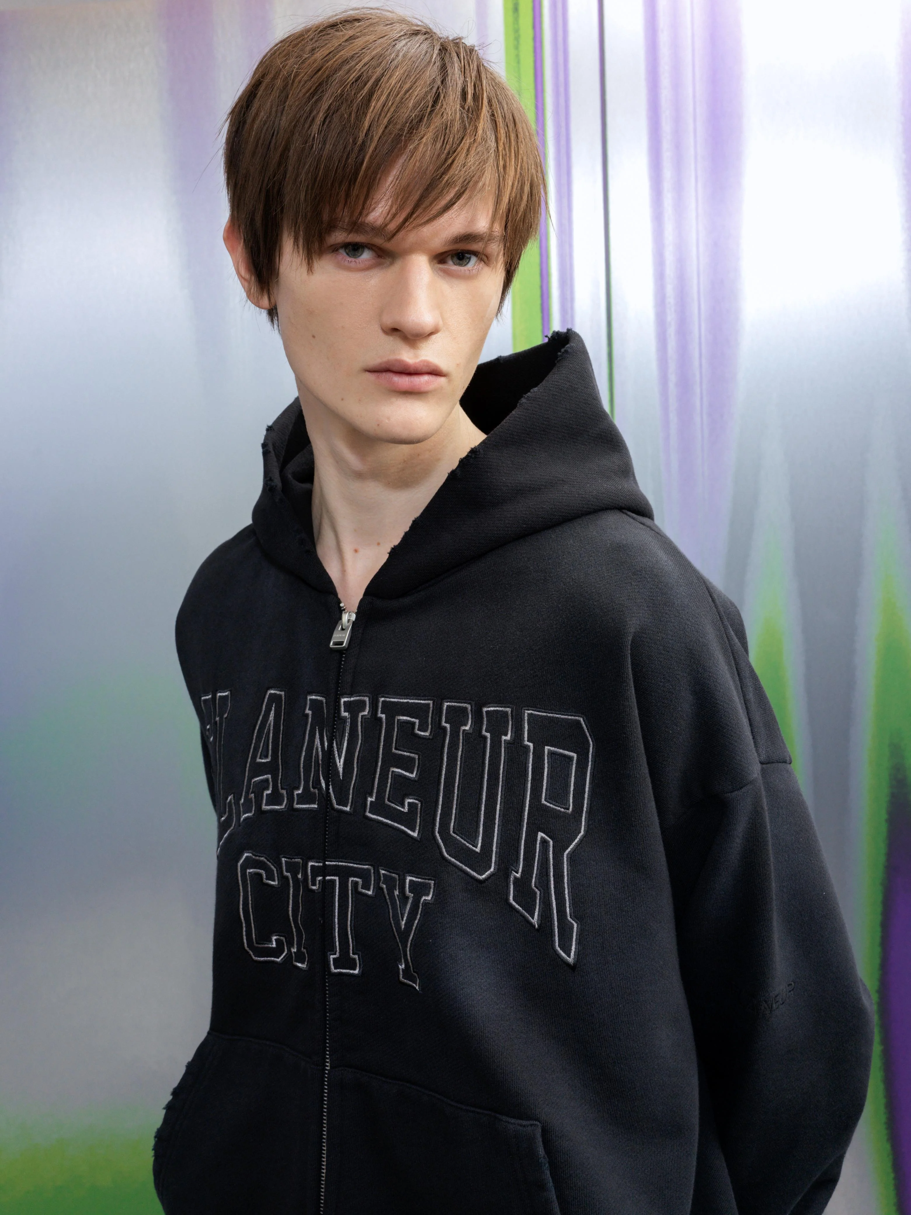 City College Zip-Up | Washed Black - Image 7