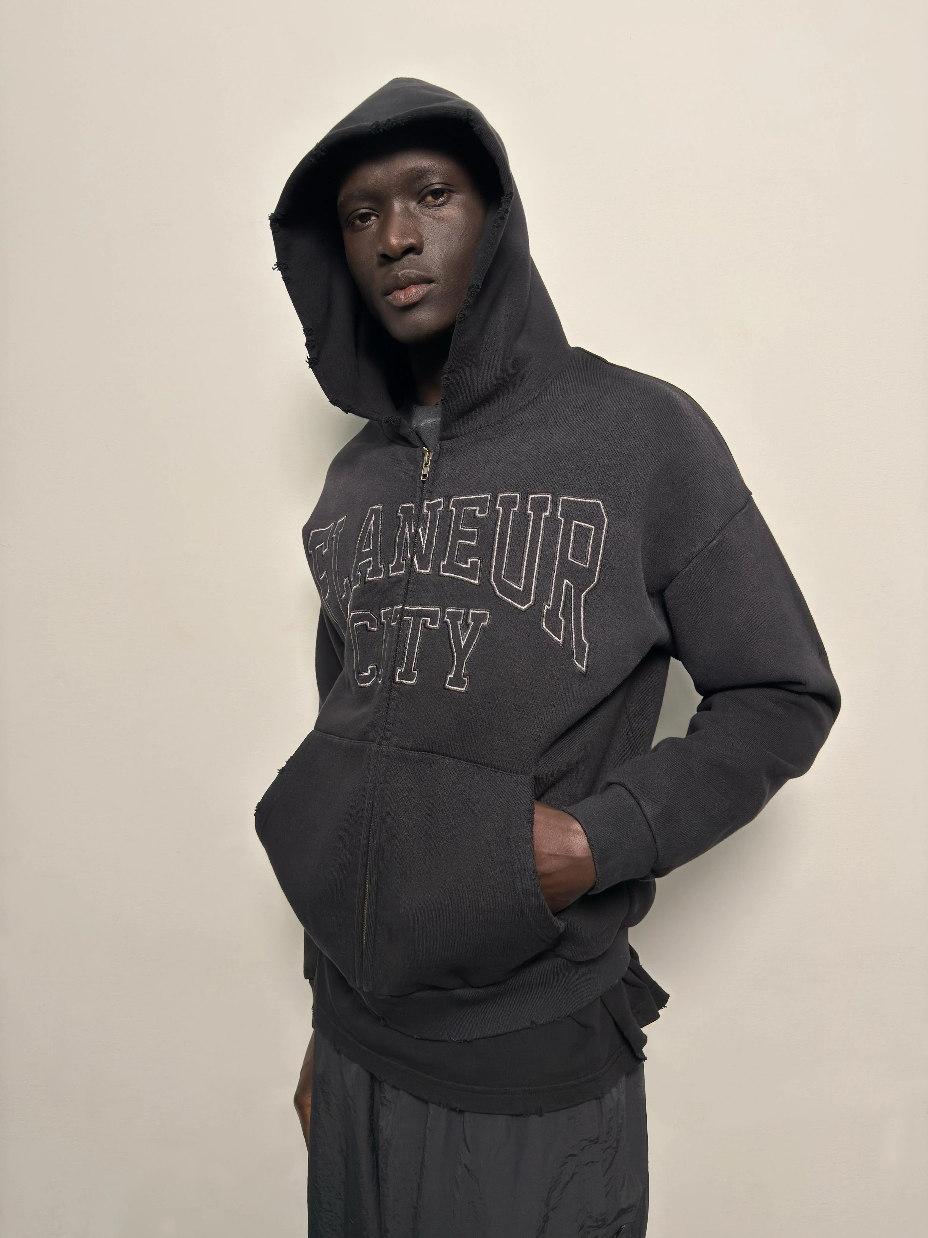 City College Zip-Up | Washed Black - Image 8