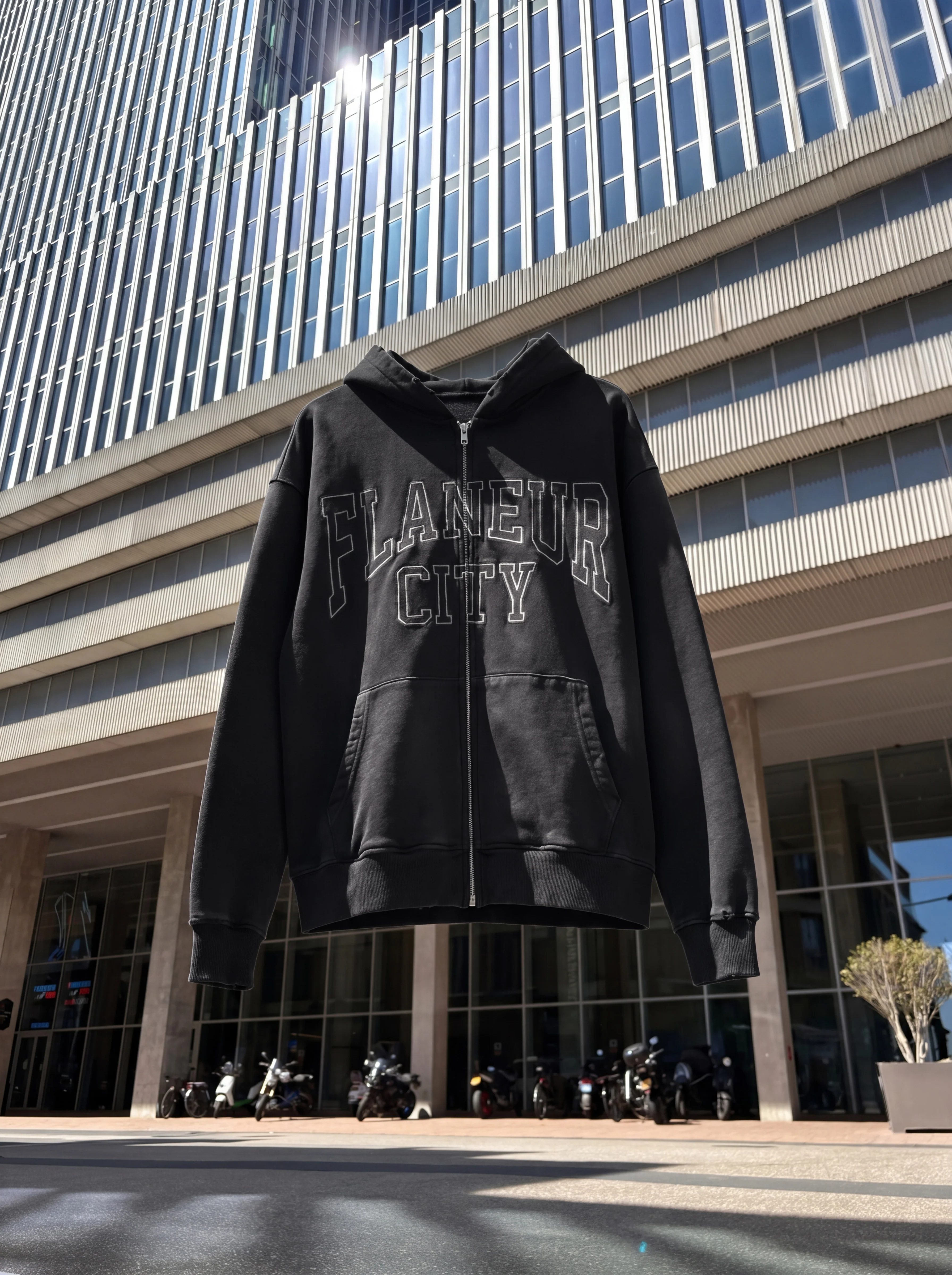 City College Zip-Up | Washed Black - Image 9