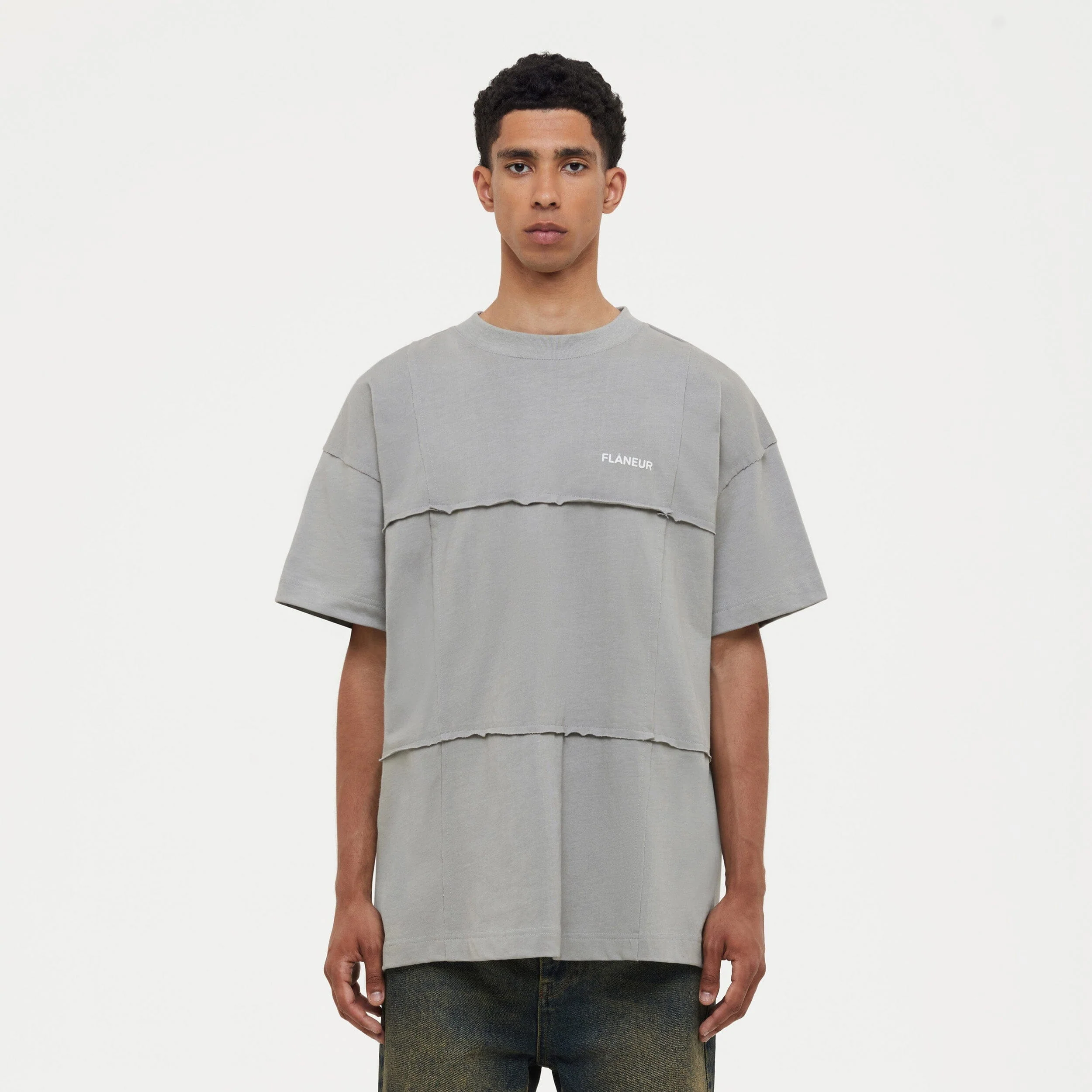 Cut & Sew T-Shirt | Concrete Grey - Image 2