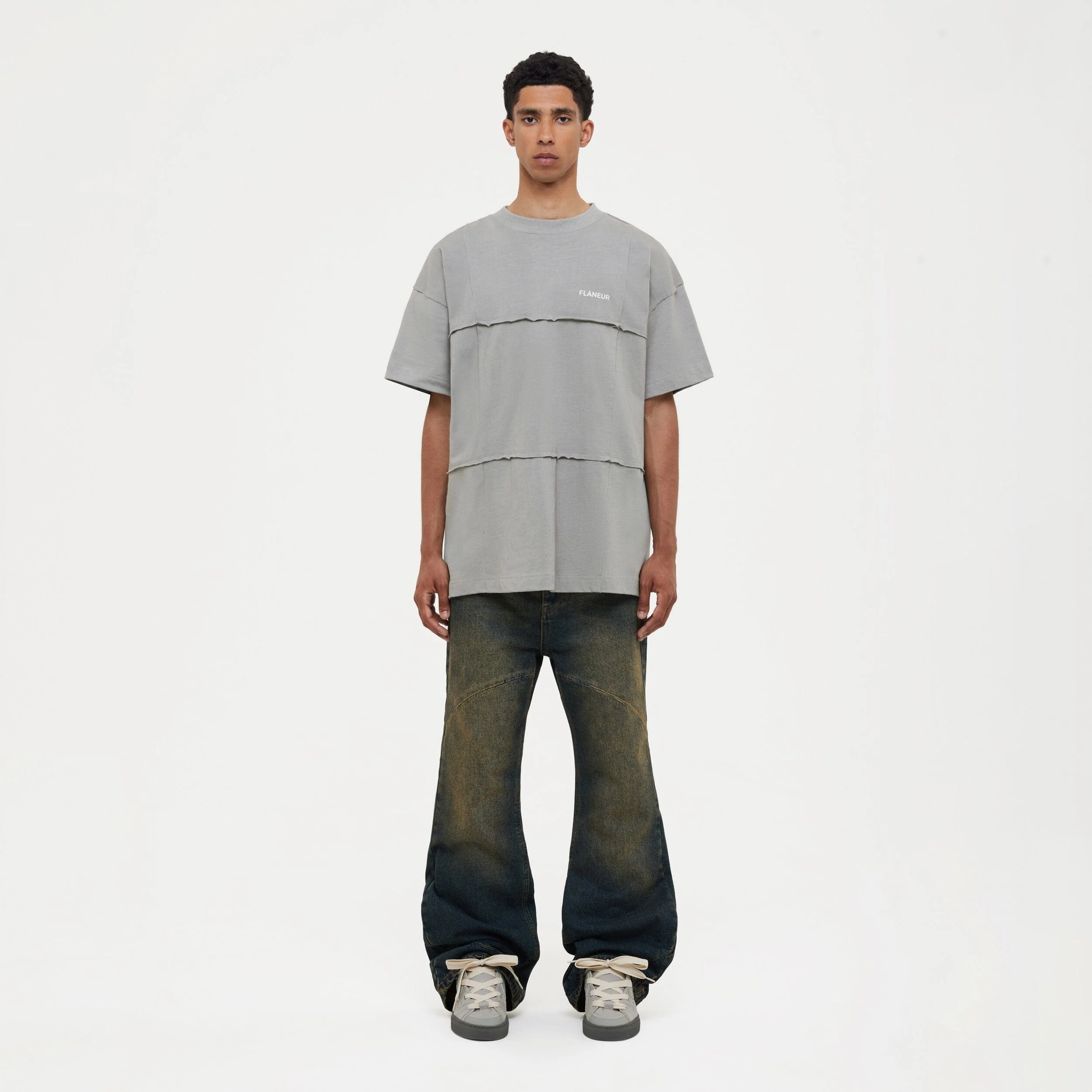 Cut & Sew T-Shirt | Concrete Grey - Image 4