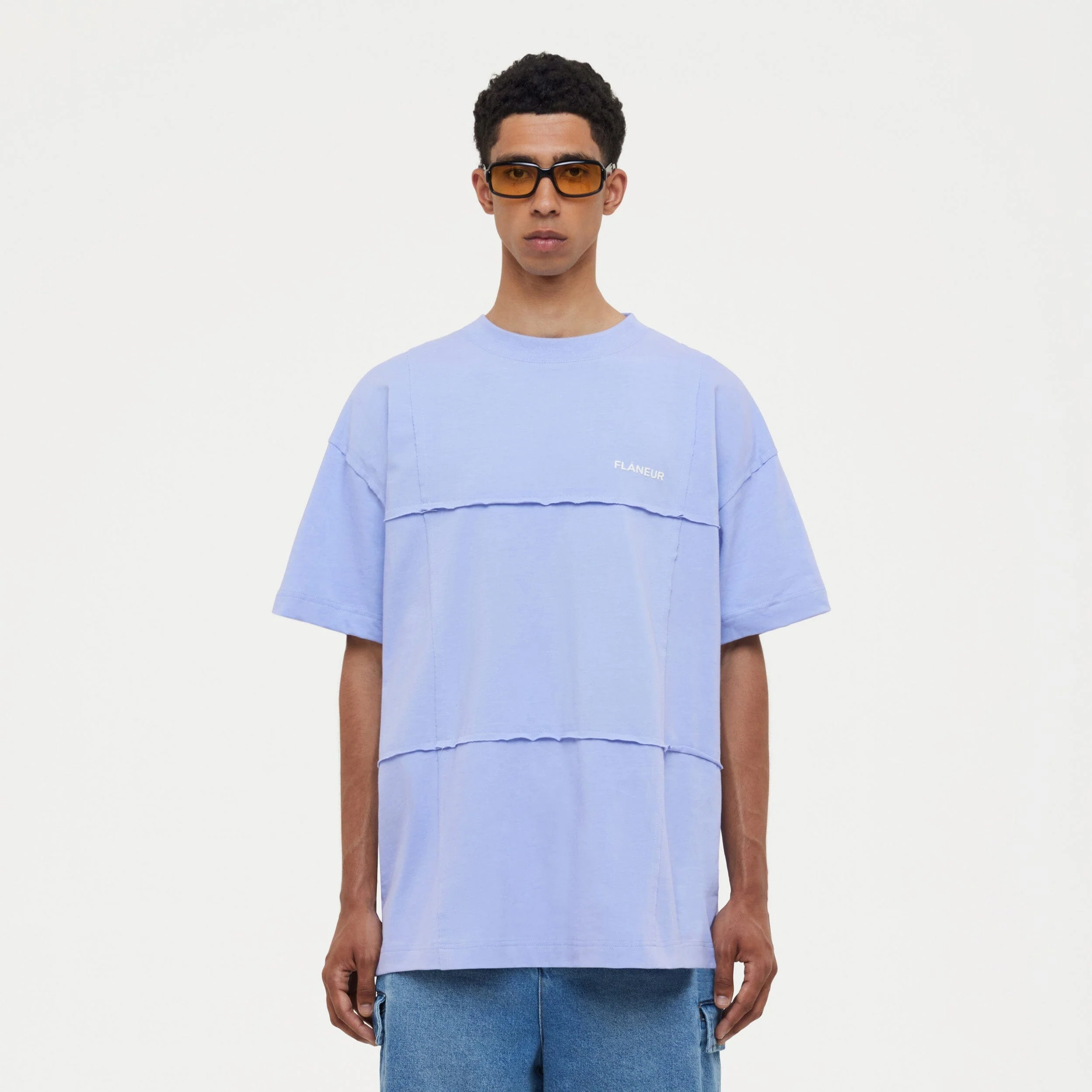 Cut & Sew T-Shirt | Purple - Image 2