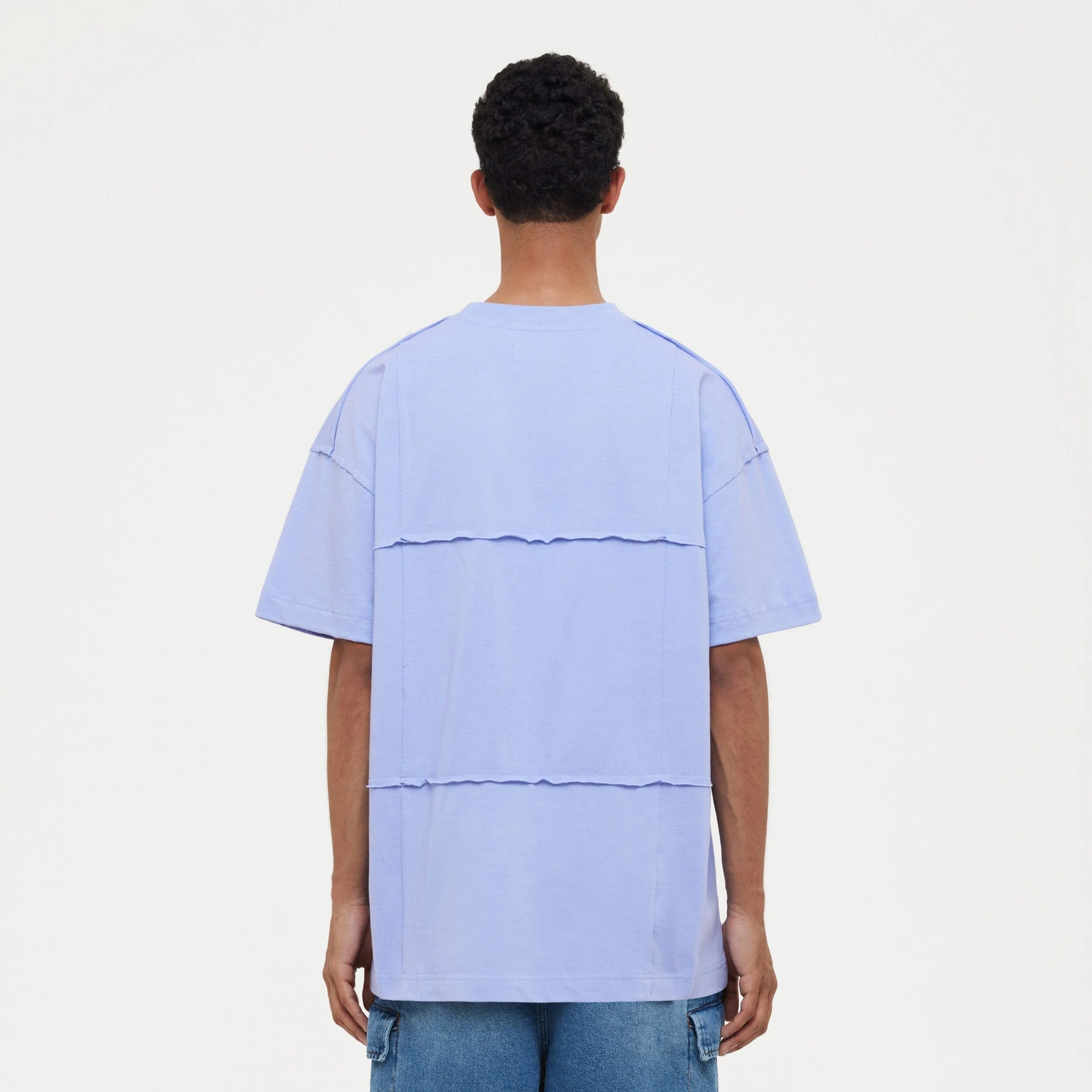 Cut & Sew T-Shirt | Purple - Image 3