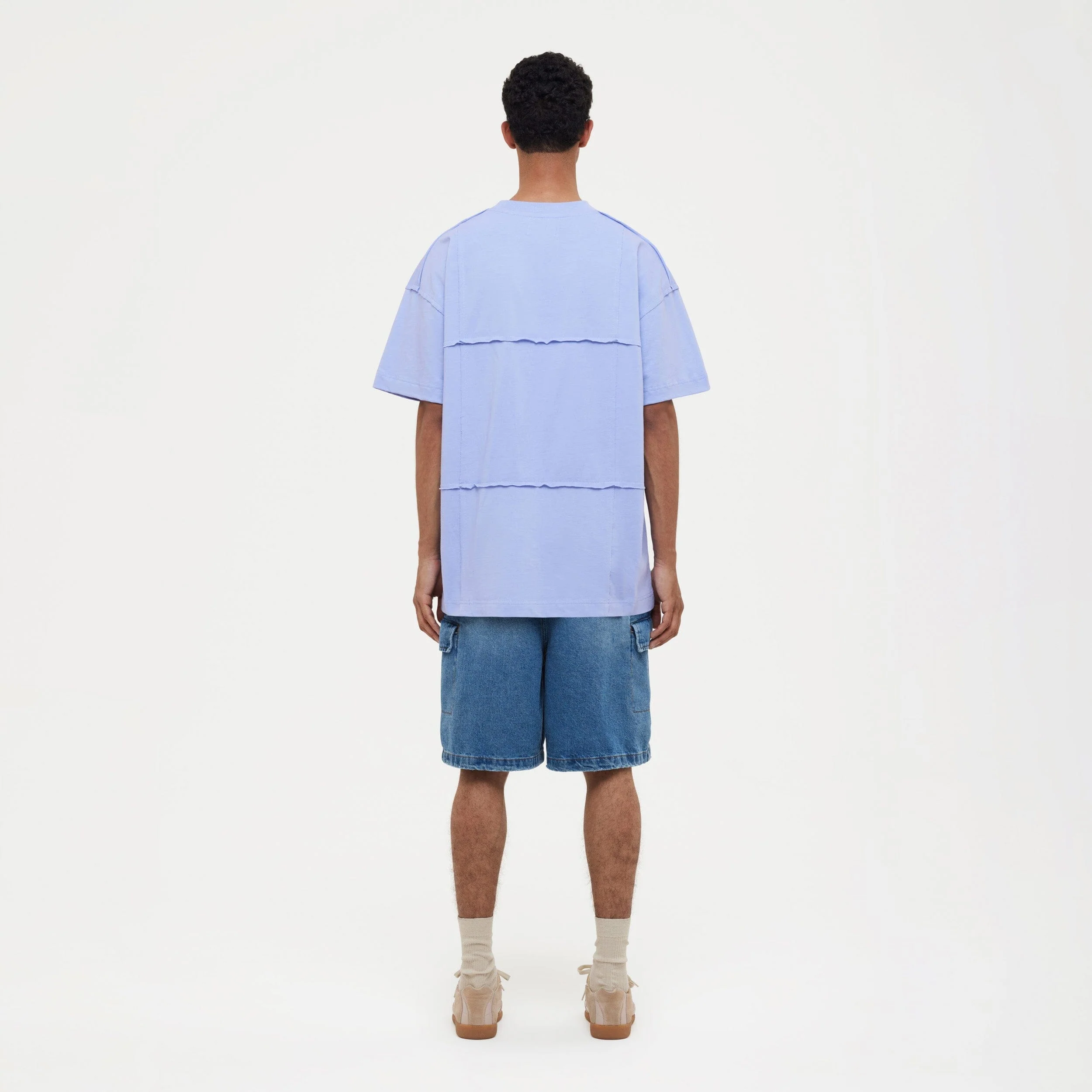 Cut & Sew T-Shirt | Purple - Image 5