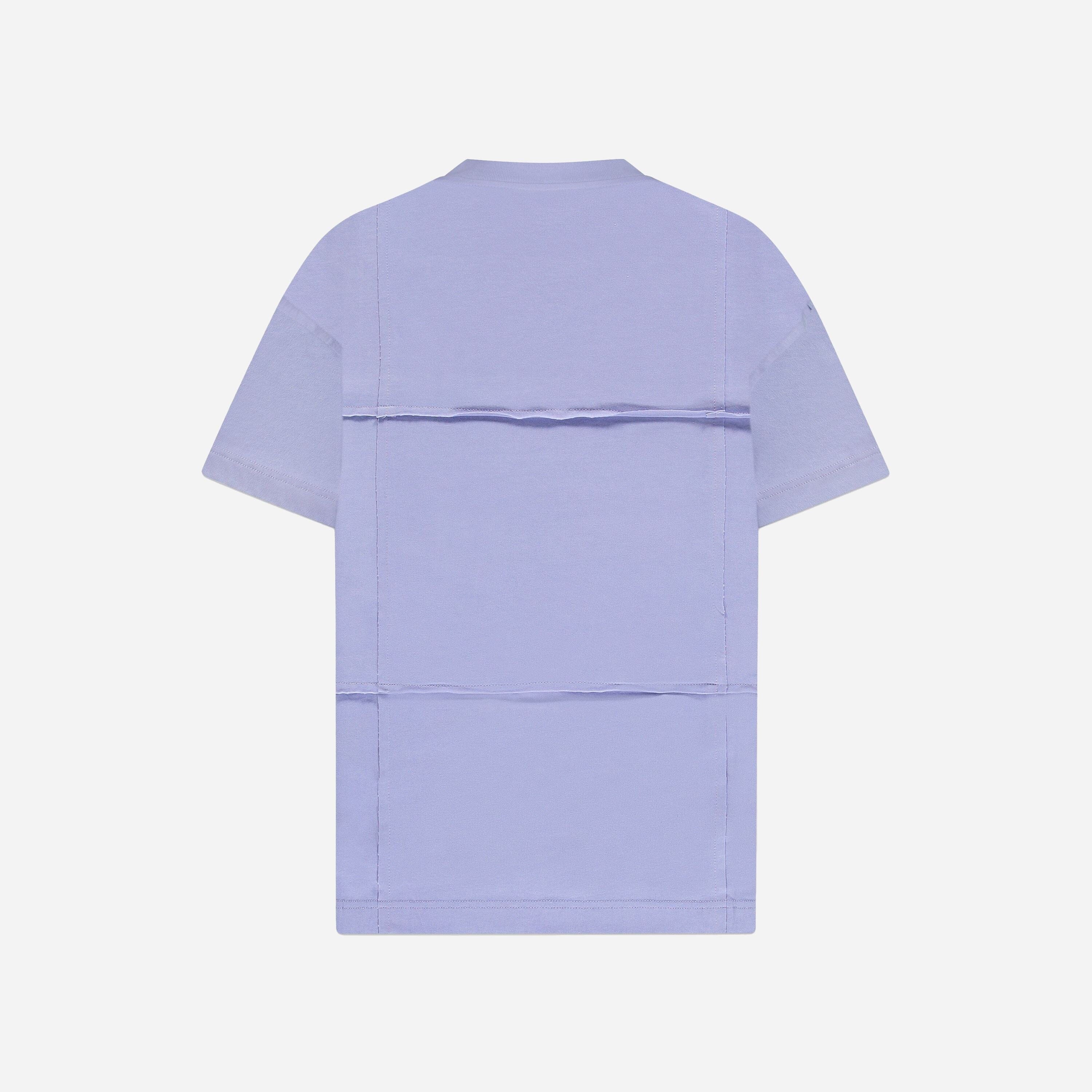 Cut & Sew T-Shirt | Purple - Image 6