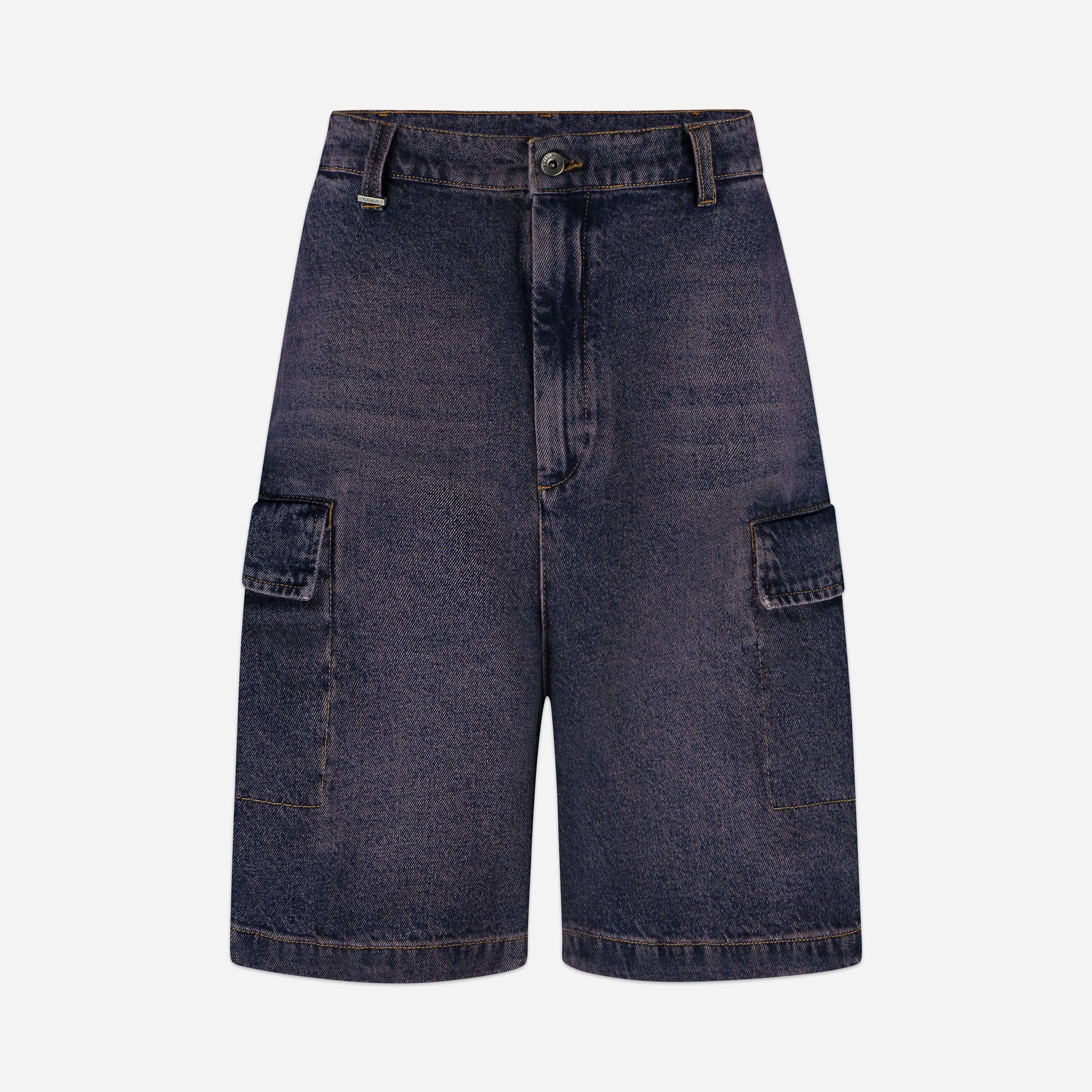 Denim Cargo Shorts | Violet Wash - Image 6