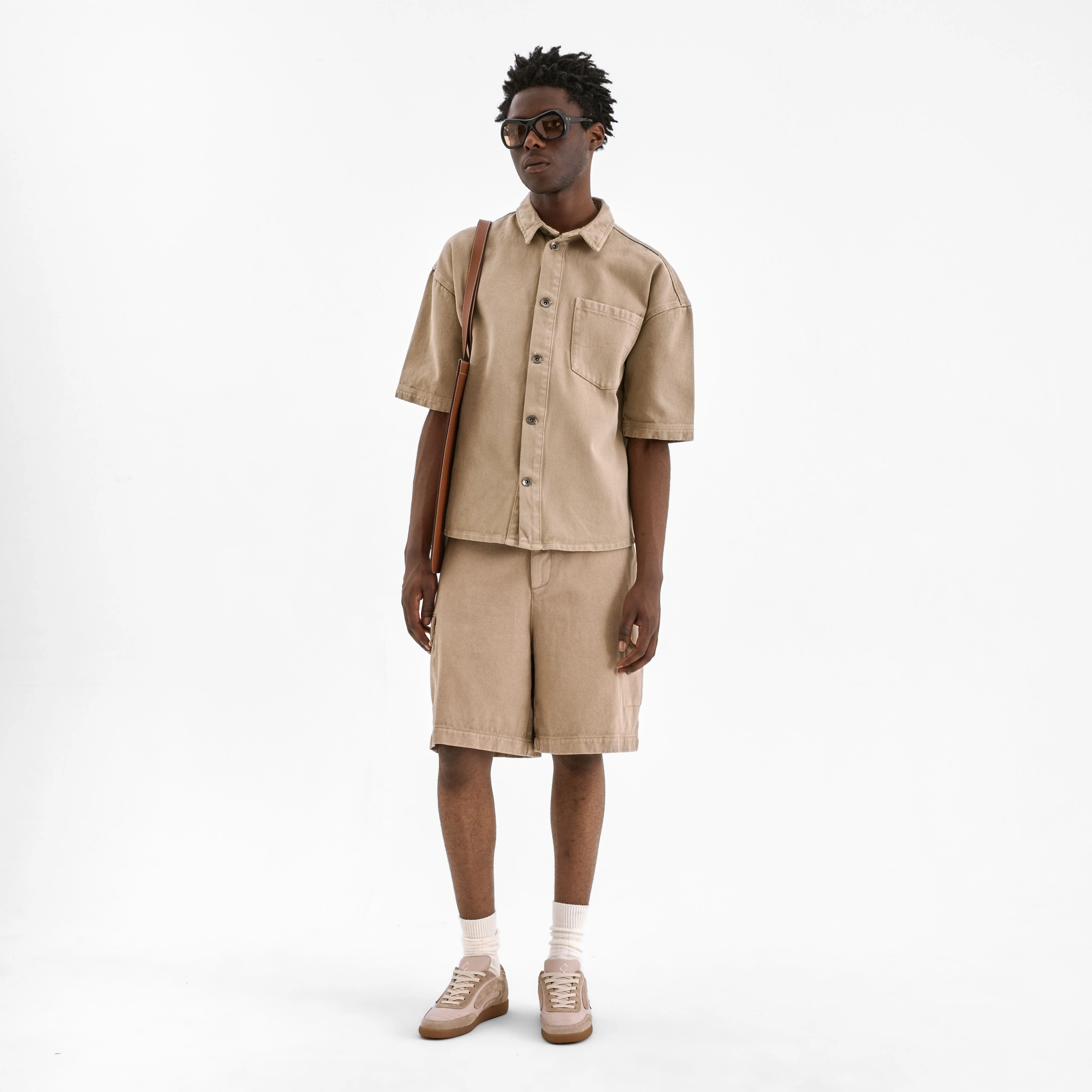 Denim Shirt | Beige - Image 4