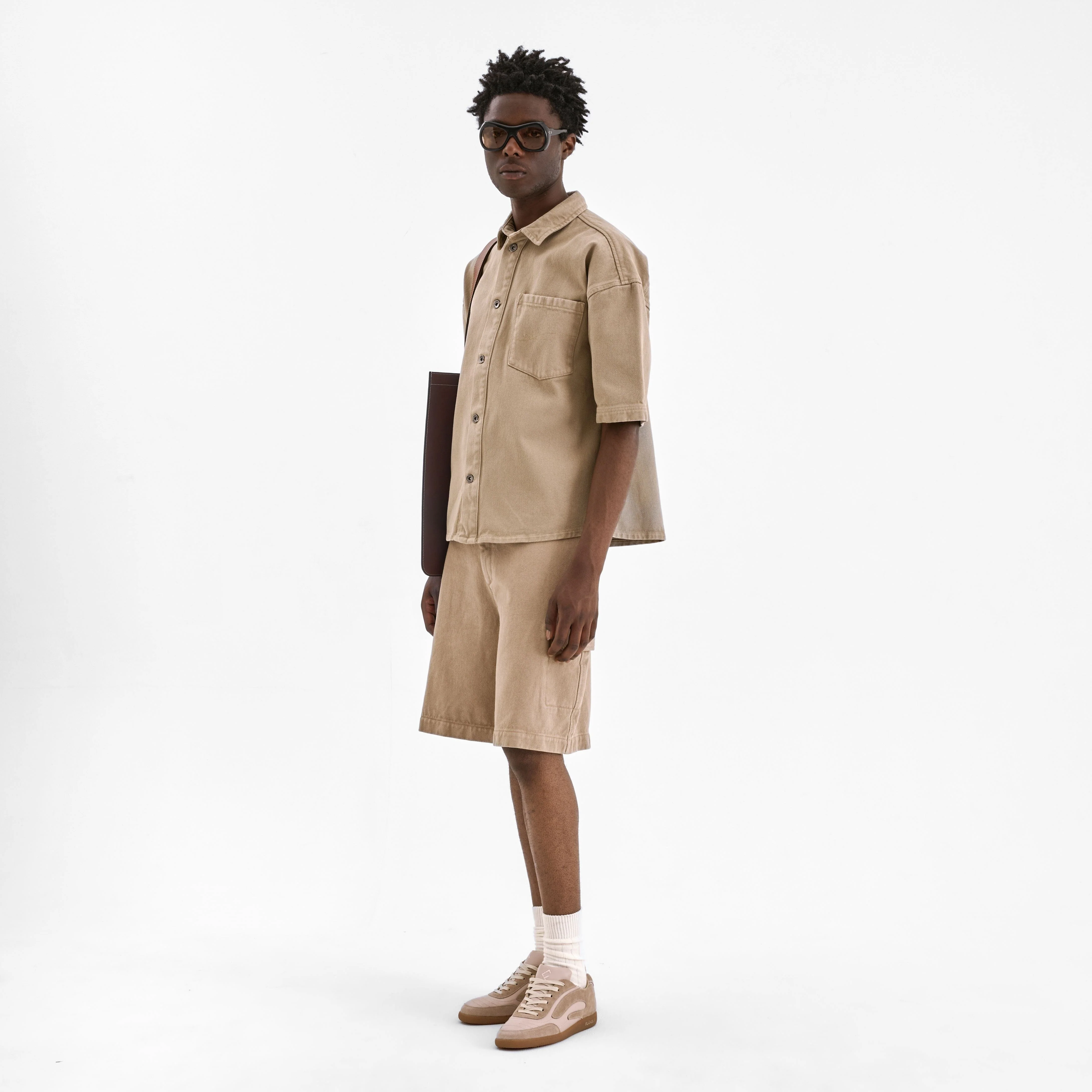 Denim Shirt | Beige - Image 5