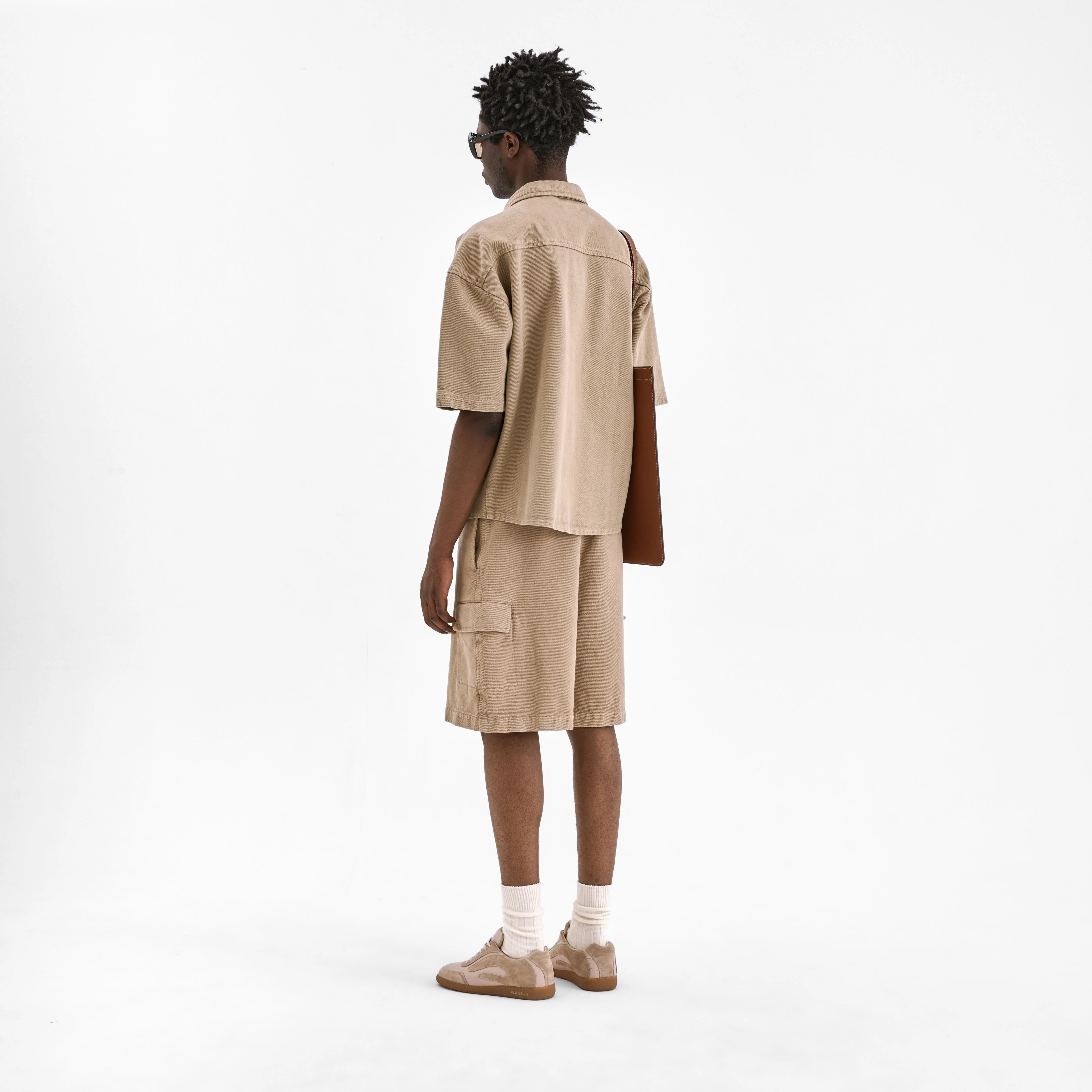 Denim Shirt | Beige - Image 6