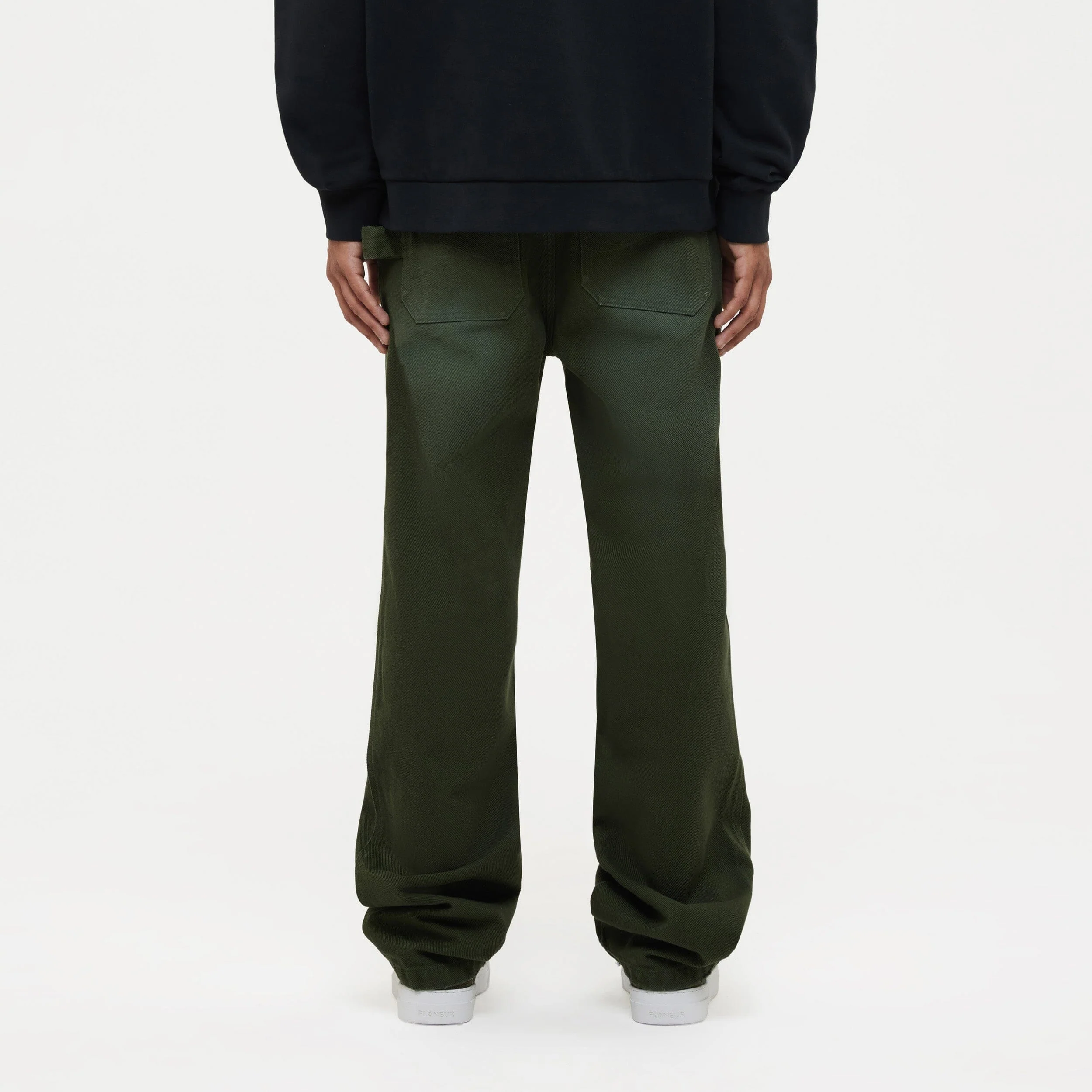 Denim Worker Pants | Olive - Image 2