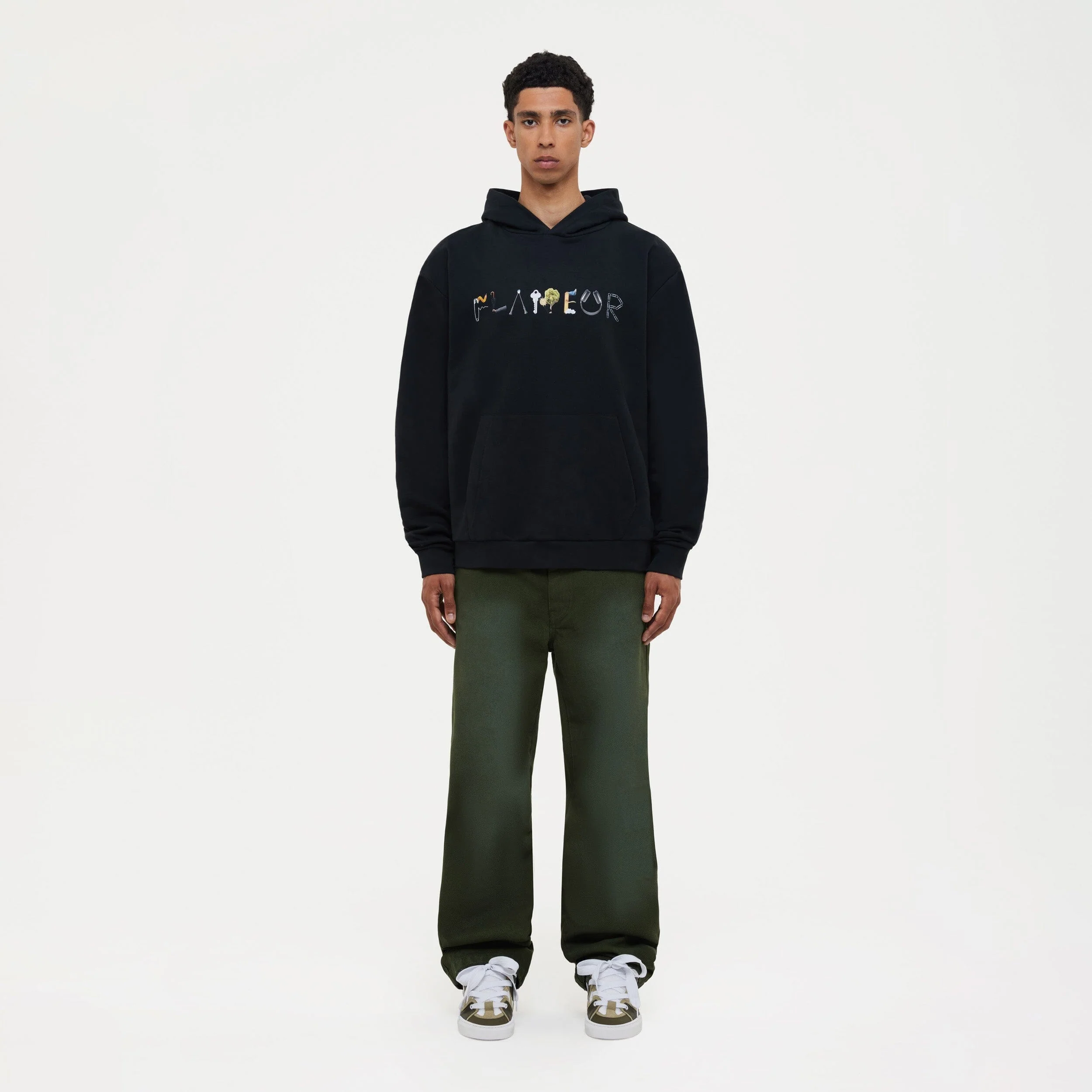 Denim Worker Pants | Olive - Image 3