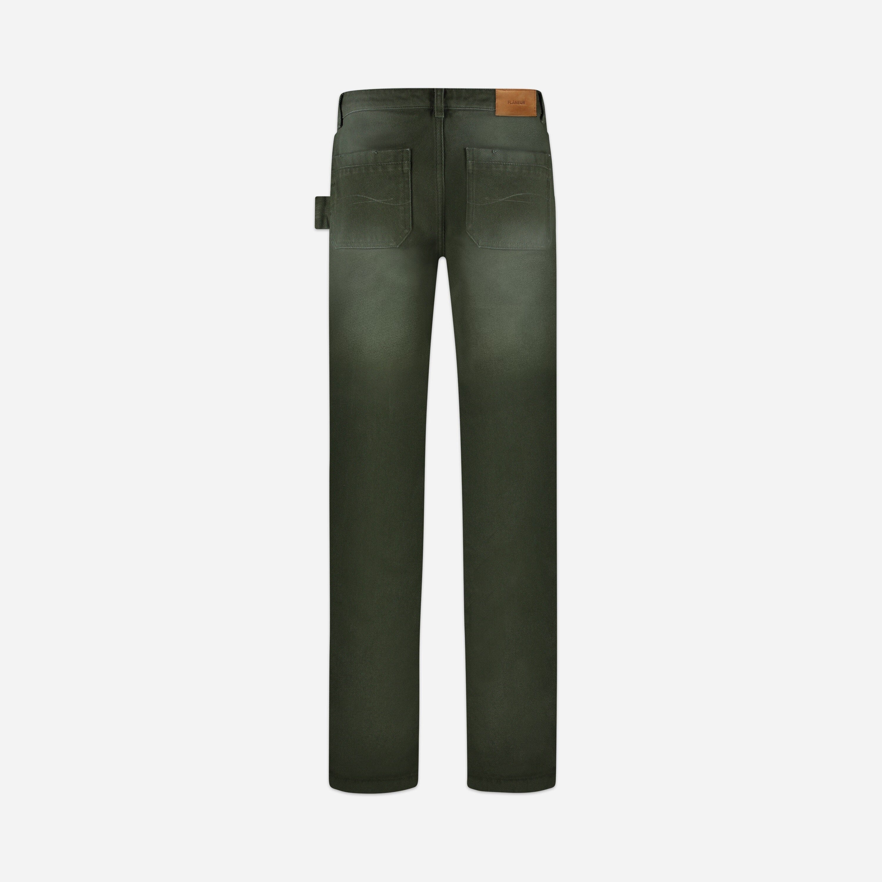 Denim Worker Pants | Olive - Image 6