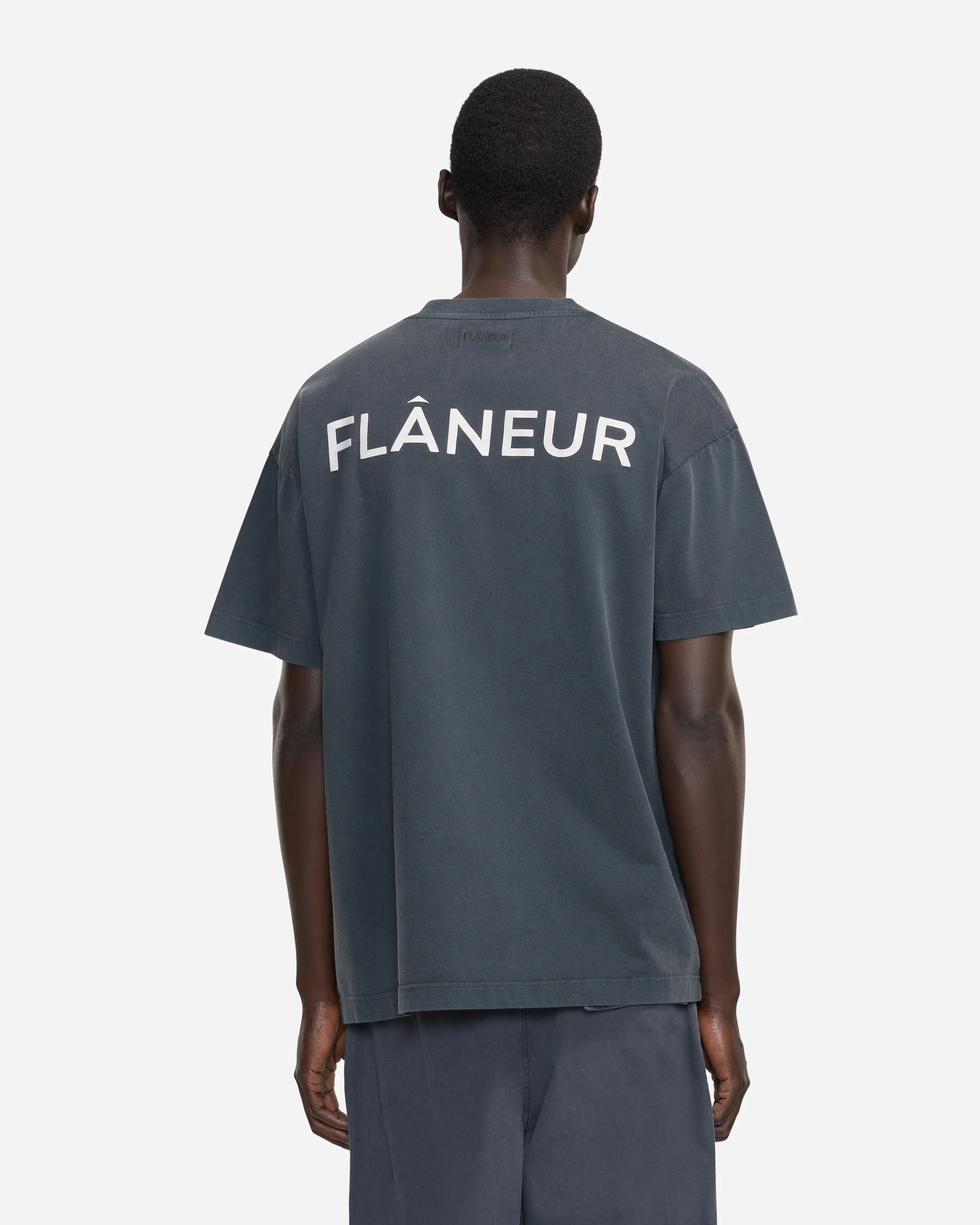 Double Logo T-Shirt Washed | Black - Image 4