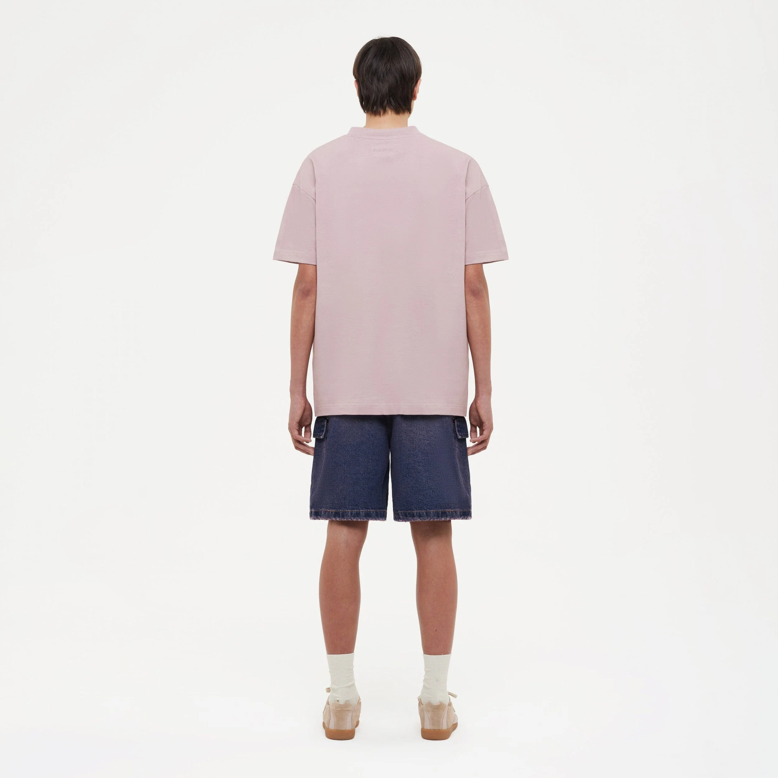 Embossed Logo T-Shirt | Soft Mauve - Image 5