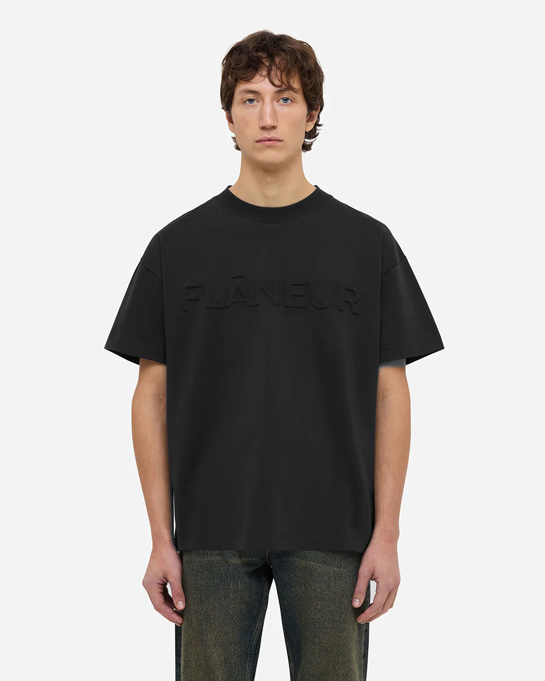 Embossed T-Shirt | Black - Image 3