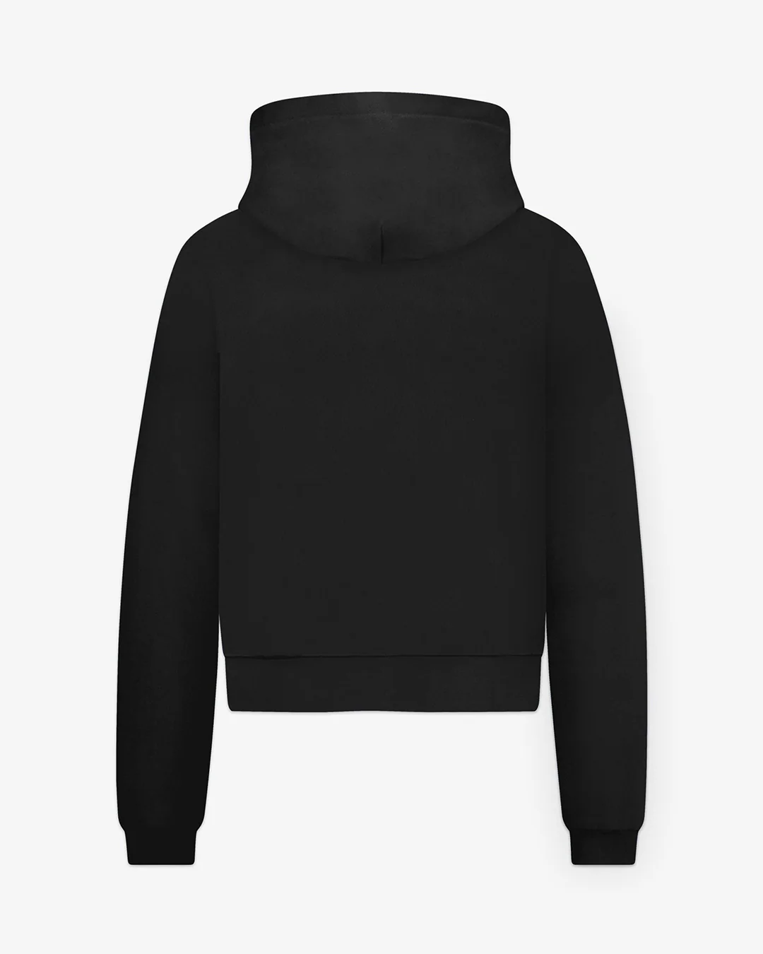 Embossed Zip-Up Hoodie | Black - Image 2