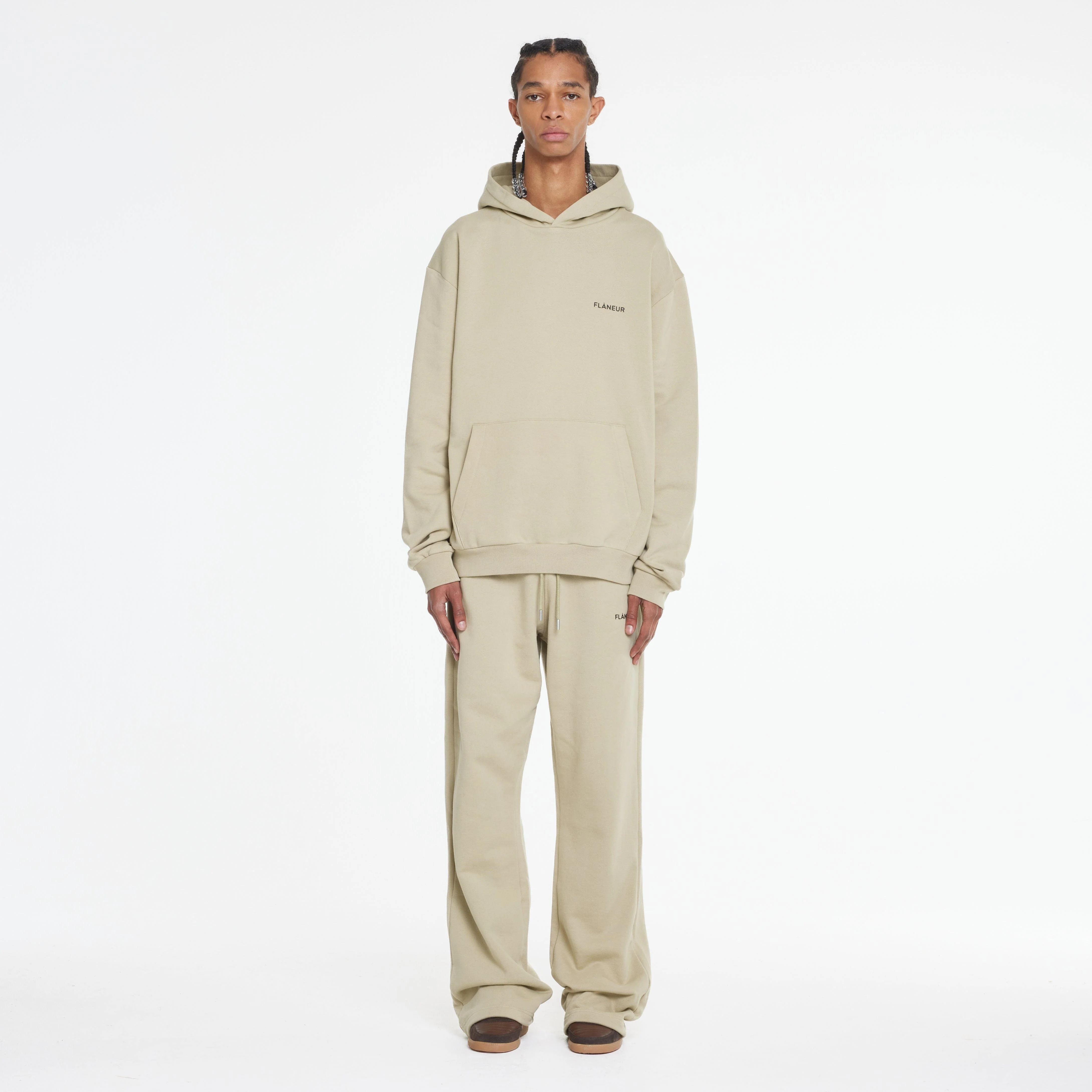 Logo Hoodie | Beige - Image 3