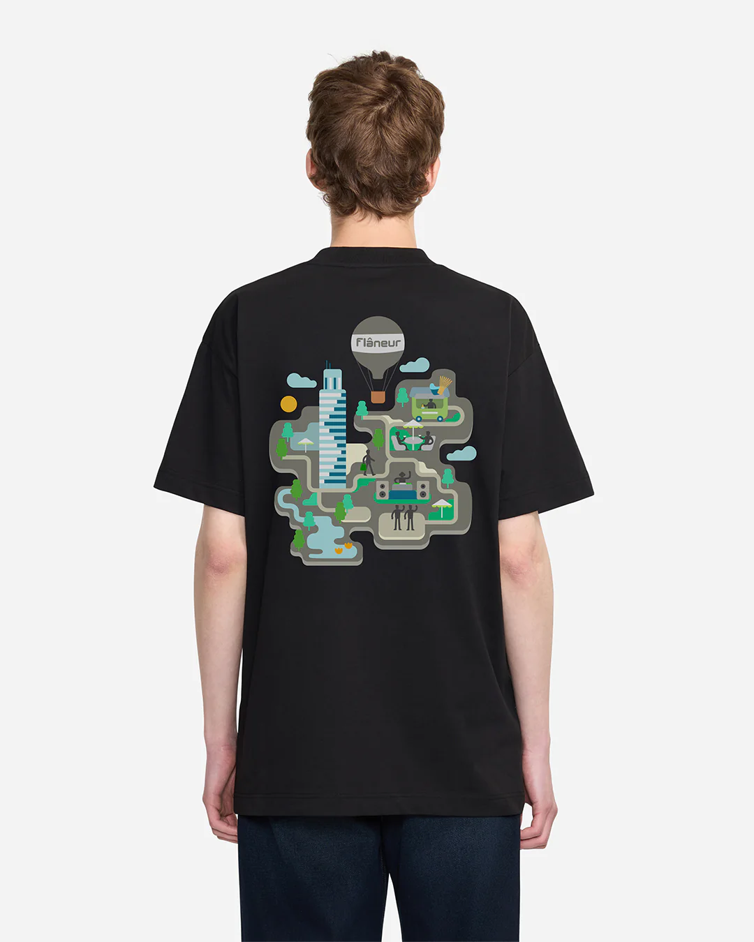 Festival Map T-Shirt | Black - Image 3