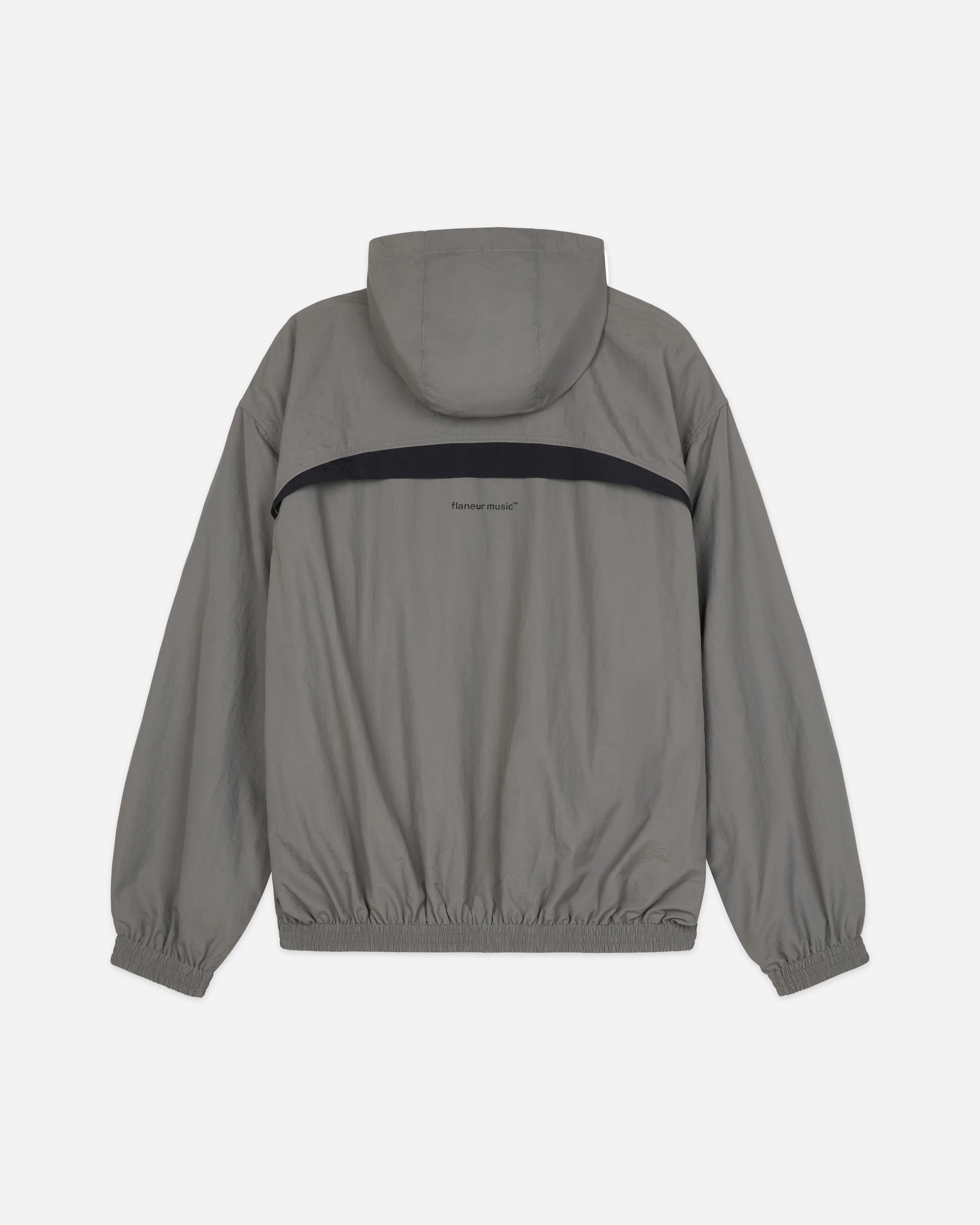 Flâneur Music Oversized Track Jacket | Grey - Image 2
