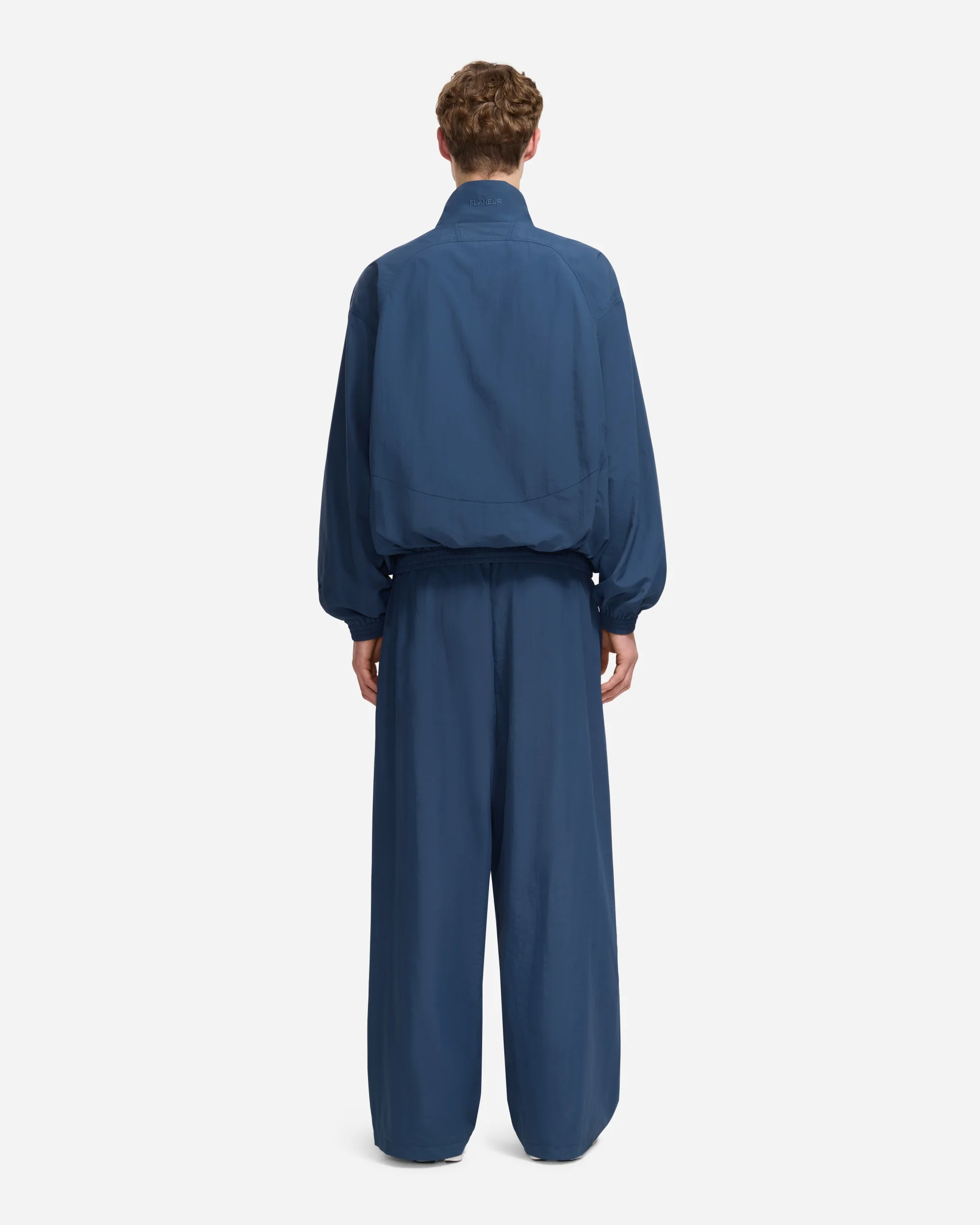 Flaneur Music Paneled Track Jacket | Navy - Image 4