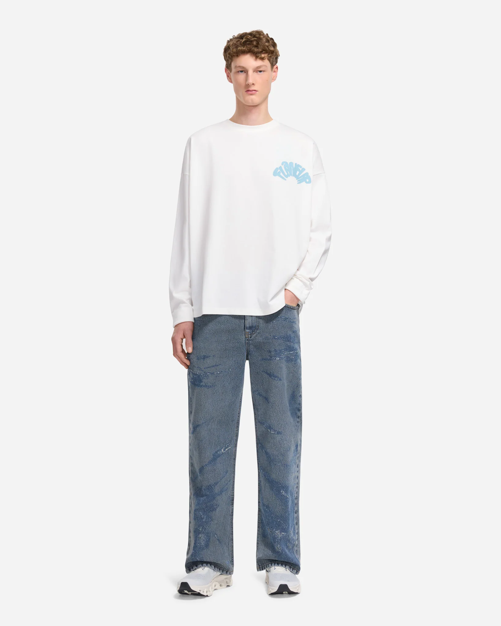 Flaneur Sounds Good Long Sleeve | White - Image 4