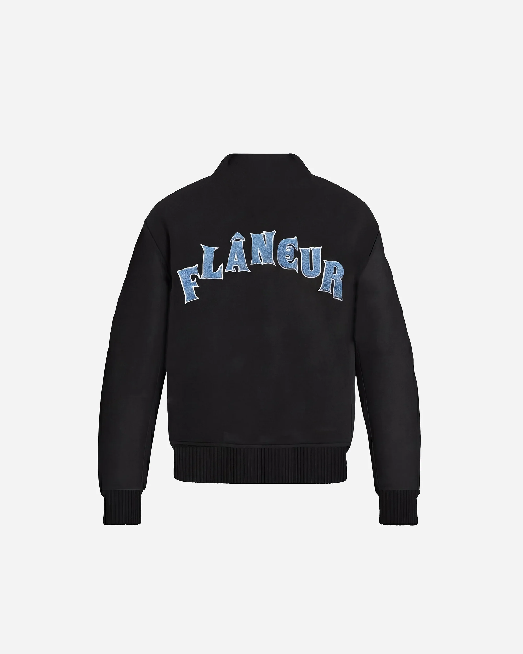 Flaneur Varsity Jacket | Black - Image 2
