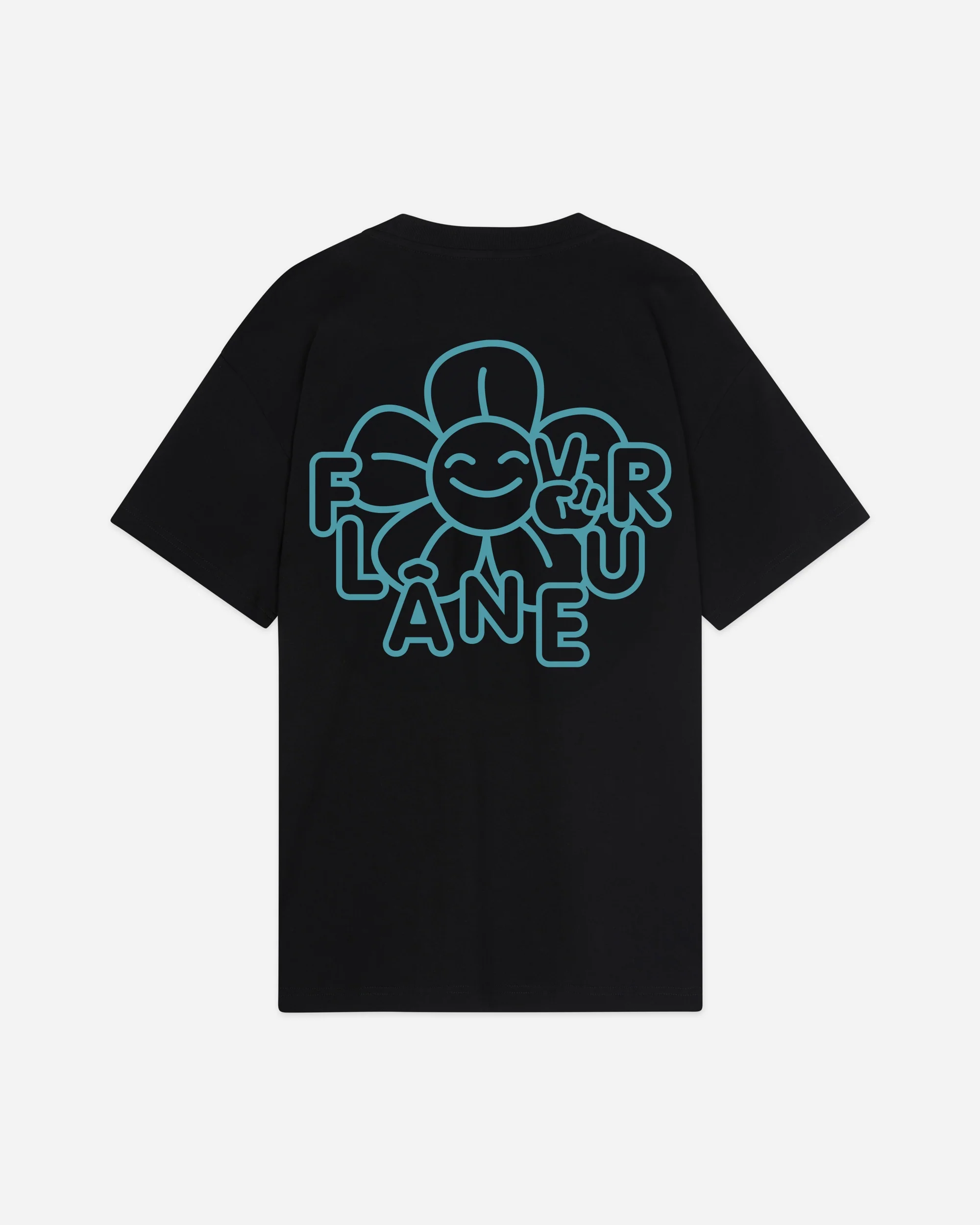 Happy Flower T-Shirt | Black - Image 3